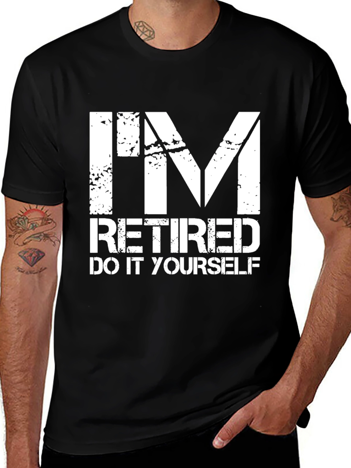 Variant 26 of I'm Retired Do It Yourself Graphic T-Shirt