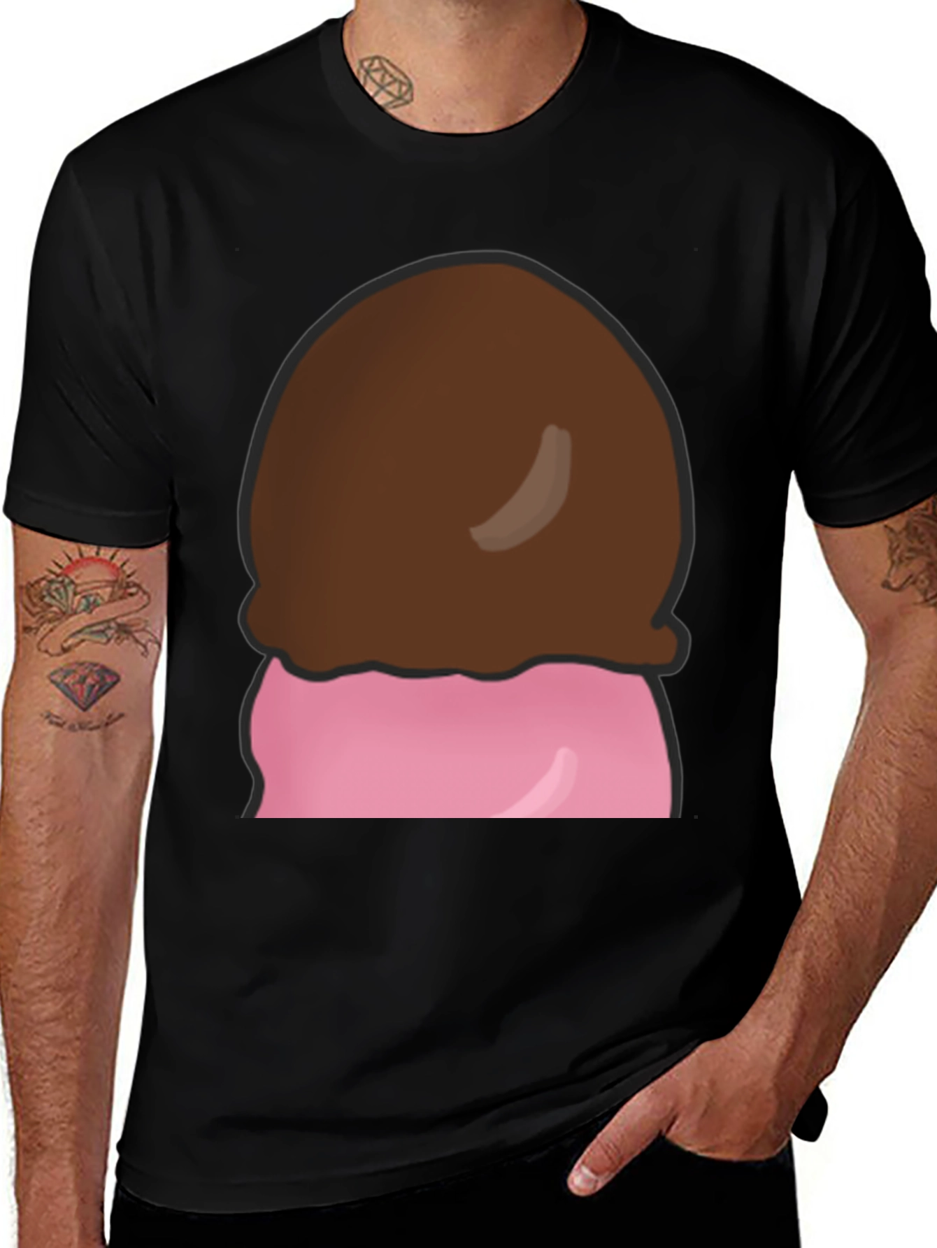 Variant 21 of Ice Cream Graphic T-Shirt - Fun Novelty Tee