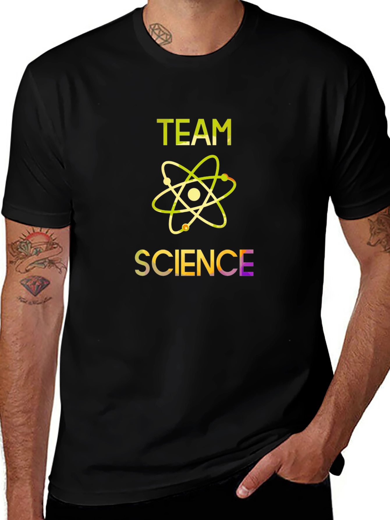 Team Science Graphic T-Shirt - Black