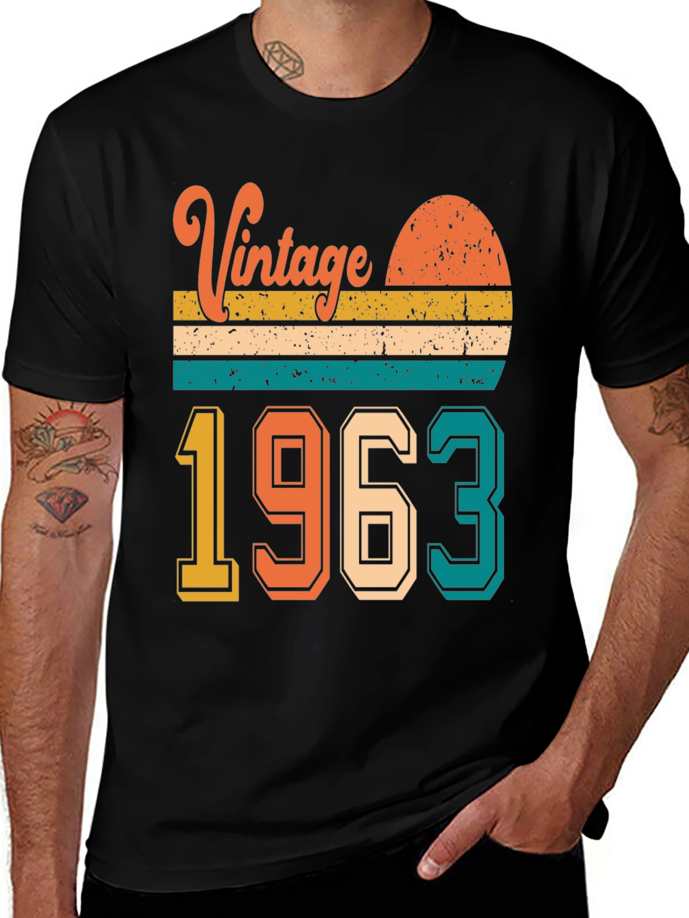 Variant 14 of Vintage 1963 Graphic T-Shirt - Retro Birthday Gift