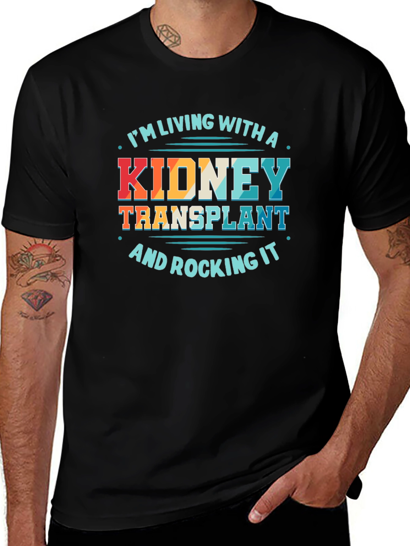 Kidney Transplant Awareness Graphic T-Shirt