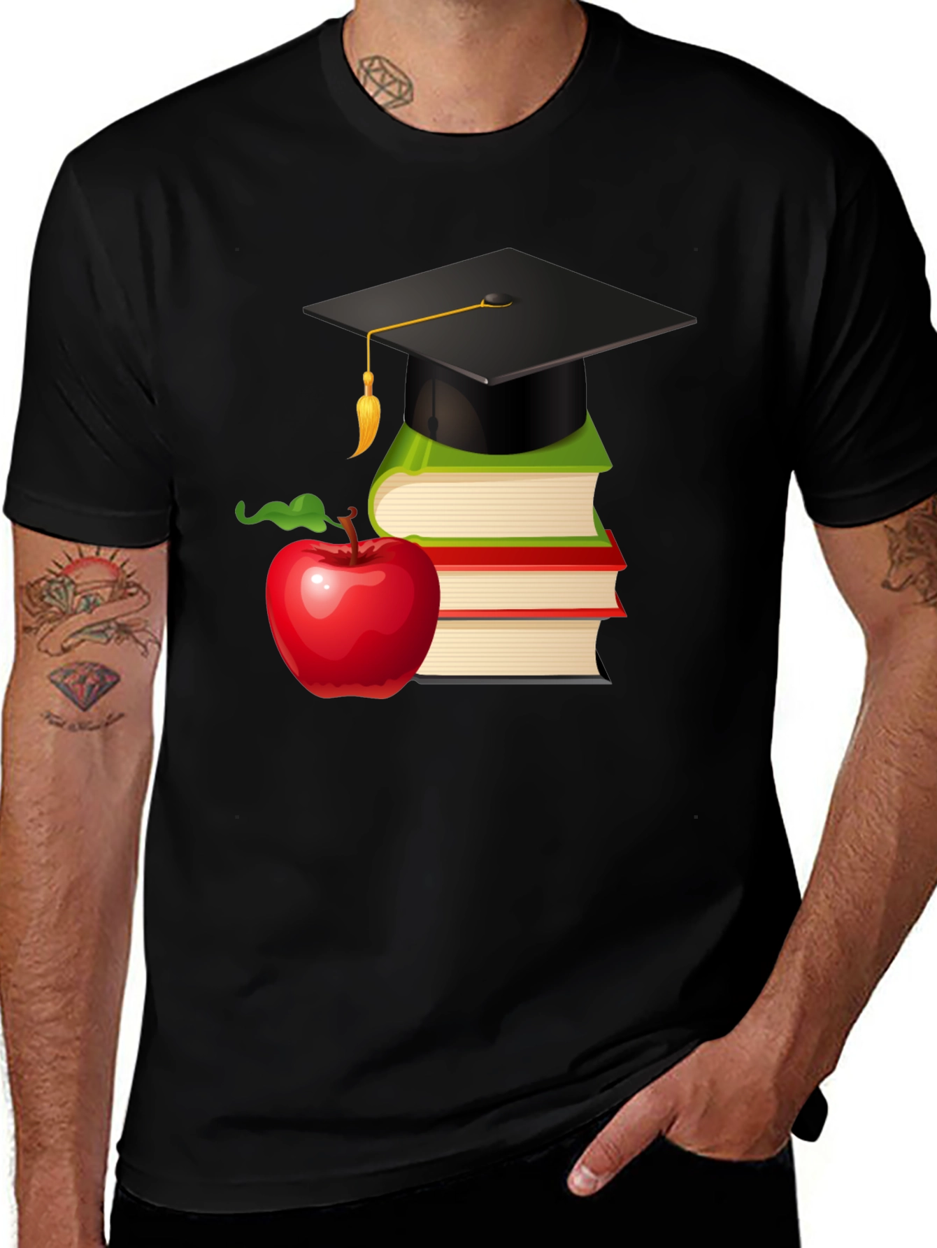 Scholar's Apple Graduation T-Shirt