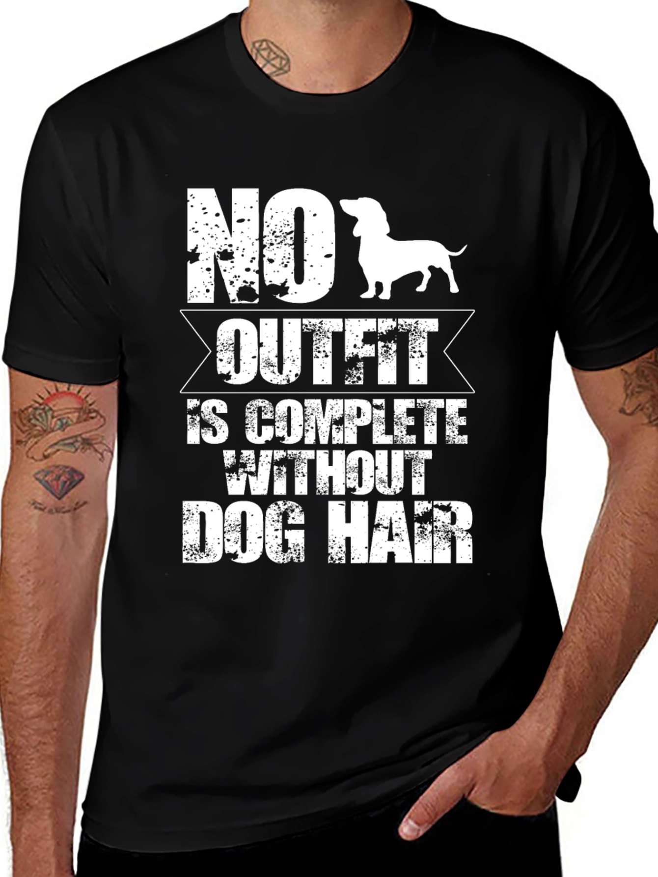 Variant 13 of Dog Hair Novelty T-Shirt