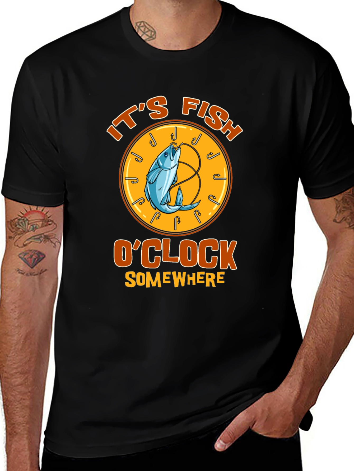 Variant 6 of It's Fish O'Clock Somewhere T-Shirt