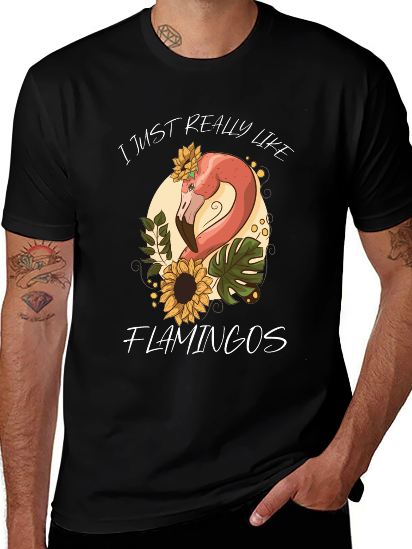 Variant 19 of Flamingo Lover Graphic Tee - Cute and Comfy!