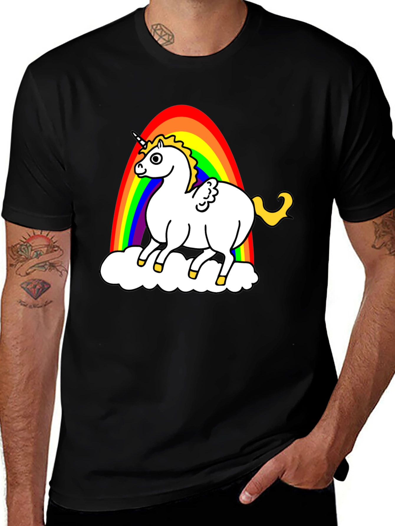 Variant 17 of Unicorn Rainbow Graphic T-Shirt