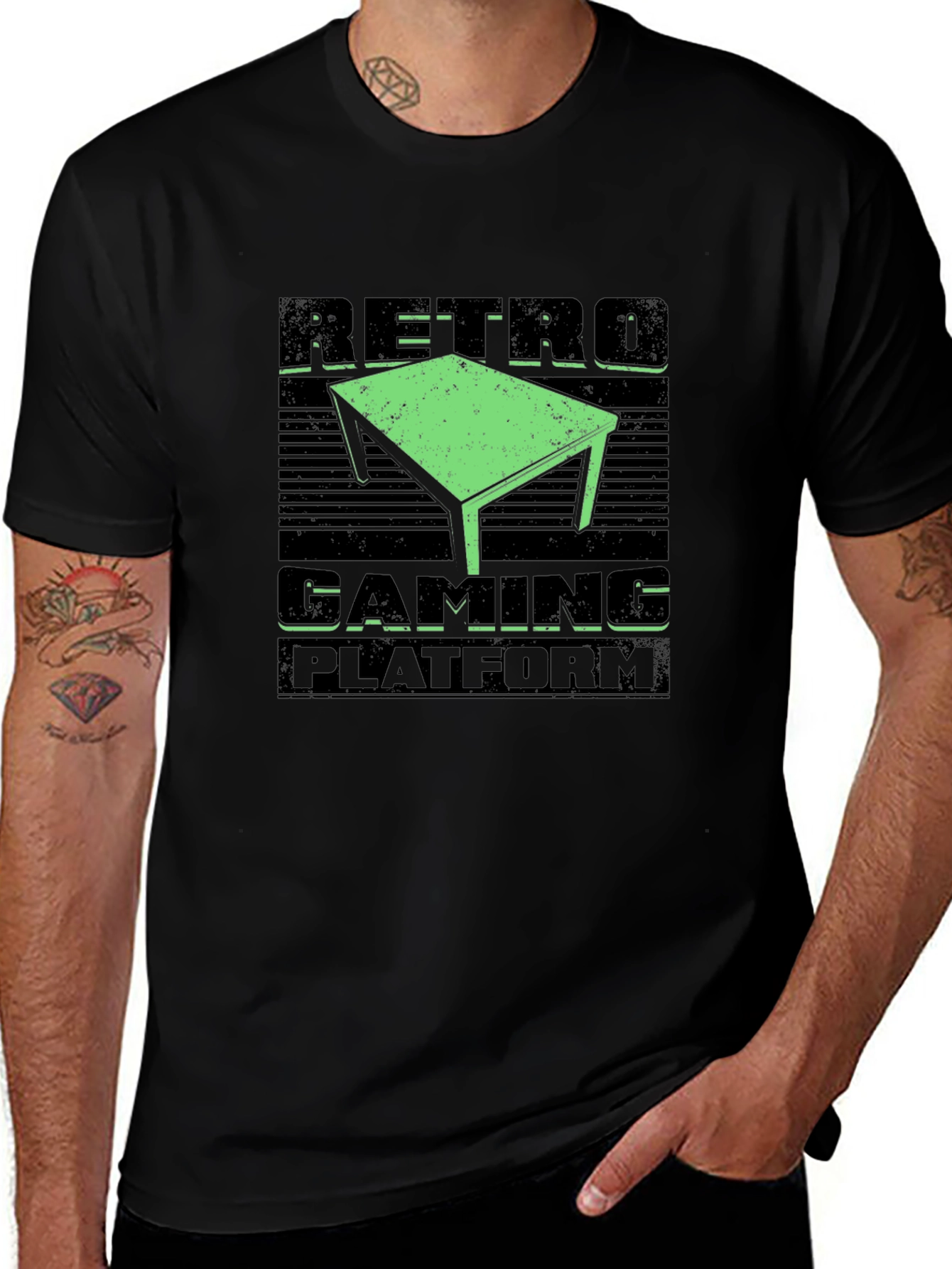 Retro Gaming Platform Graphic T-Shirt