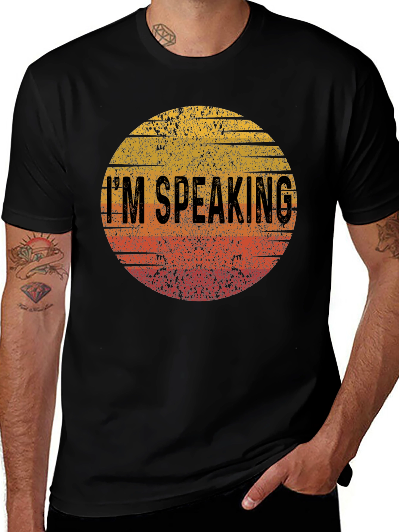 Variant 27 of I'm Speaking Retro Sunset T-Shirt