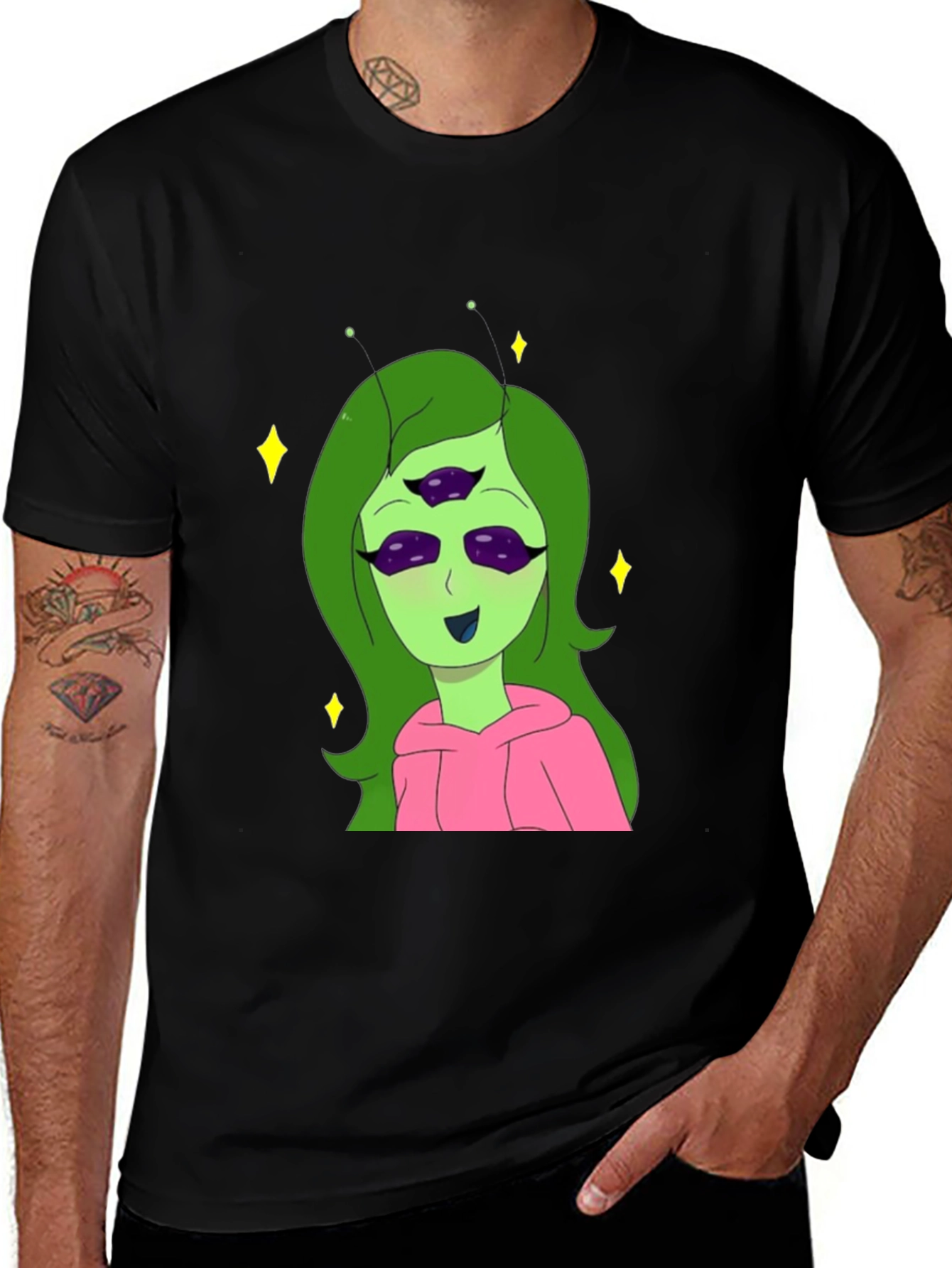 Variant 13 of Alien Girl T-Shirt - Unique Graphic Tee