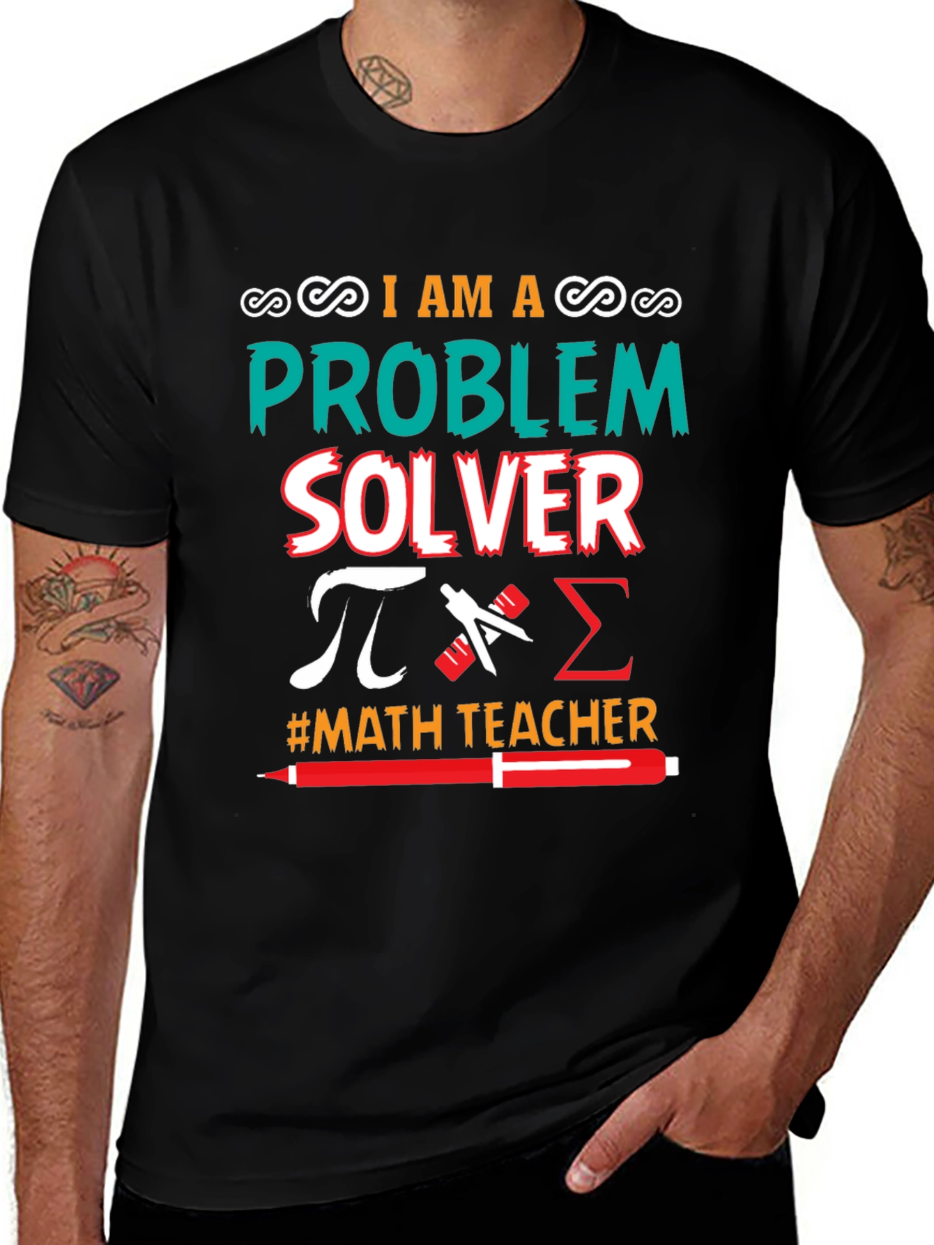 Variant 13 of I Am a Problem Solver Math Teacher T-Shirt