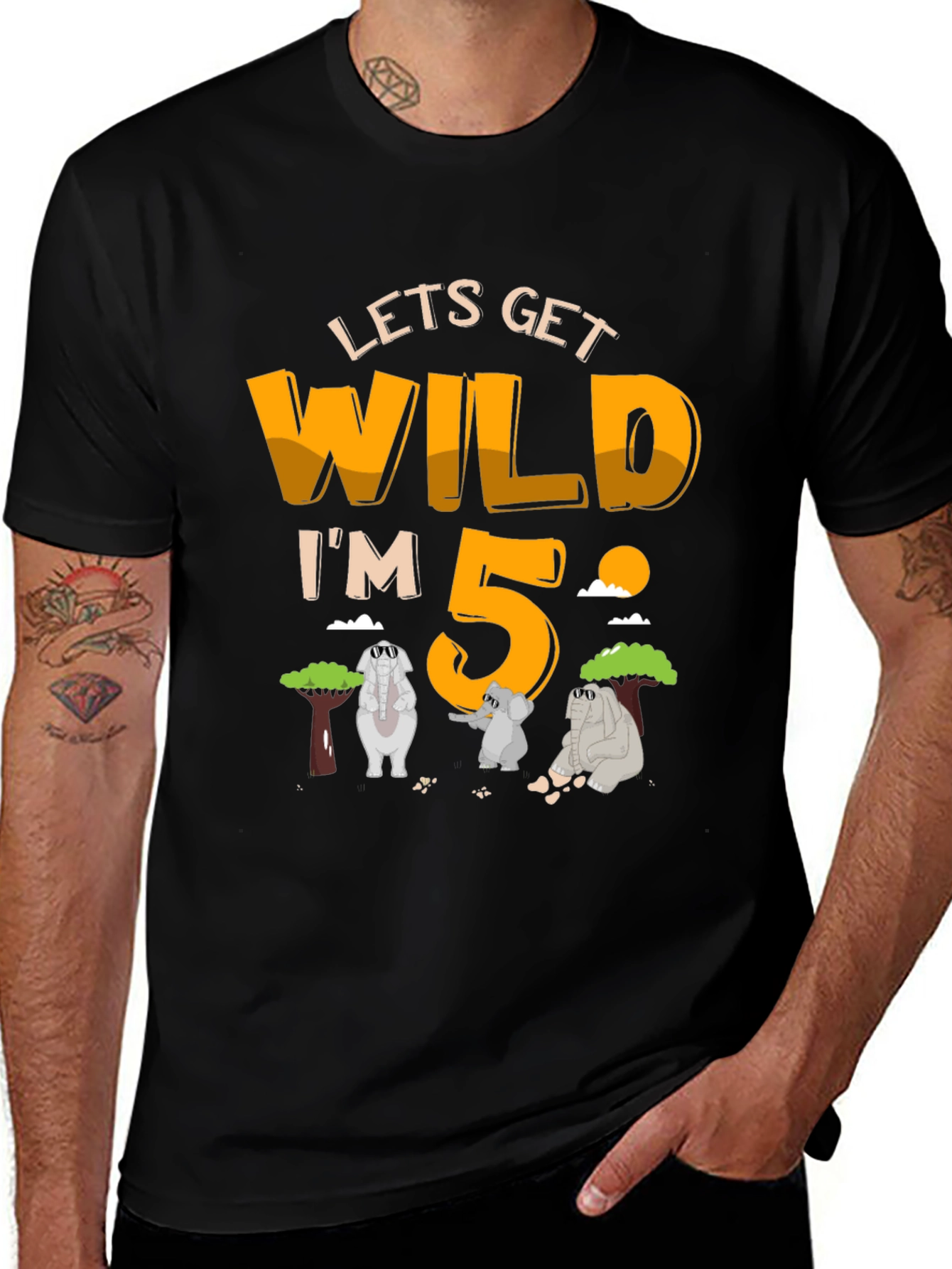Let's Get Wild I'm 5! T-Shirt