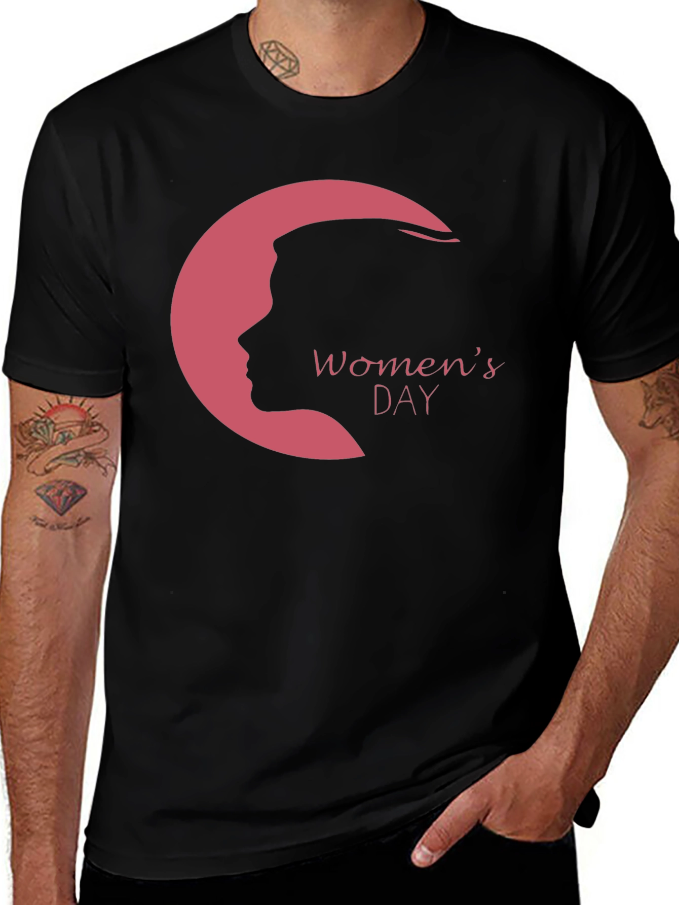 Variant 22 of Women's Day Graphic Tee - Black