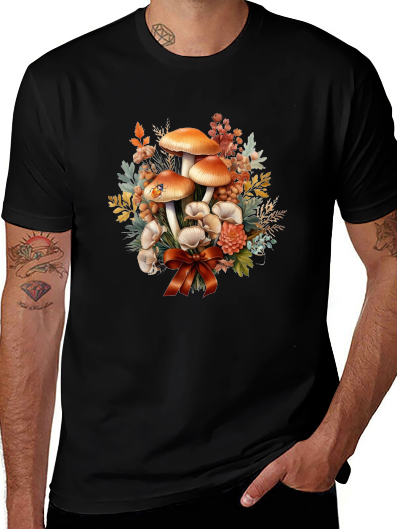 Variant 3 of Mushroom Bouquet Graphic Tee