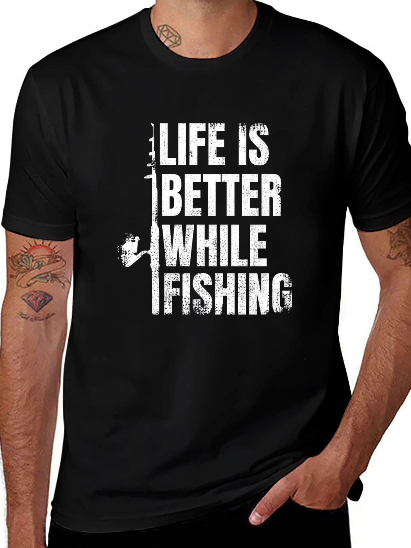 Life is Better While Fishing Graphic T-Shirt