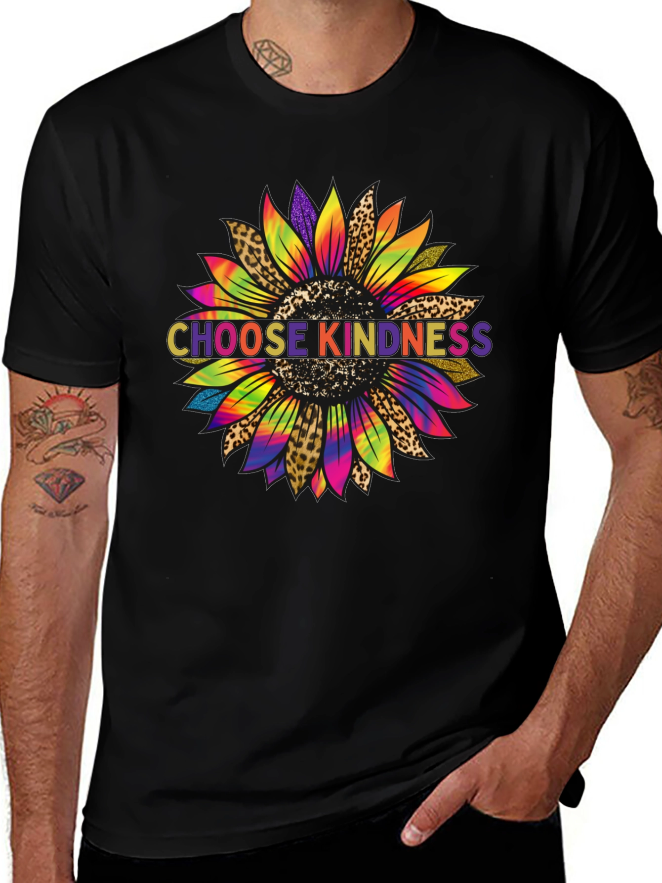 Variant 20 of Choose Kindness Sunflower Graphic Tee