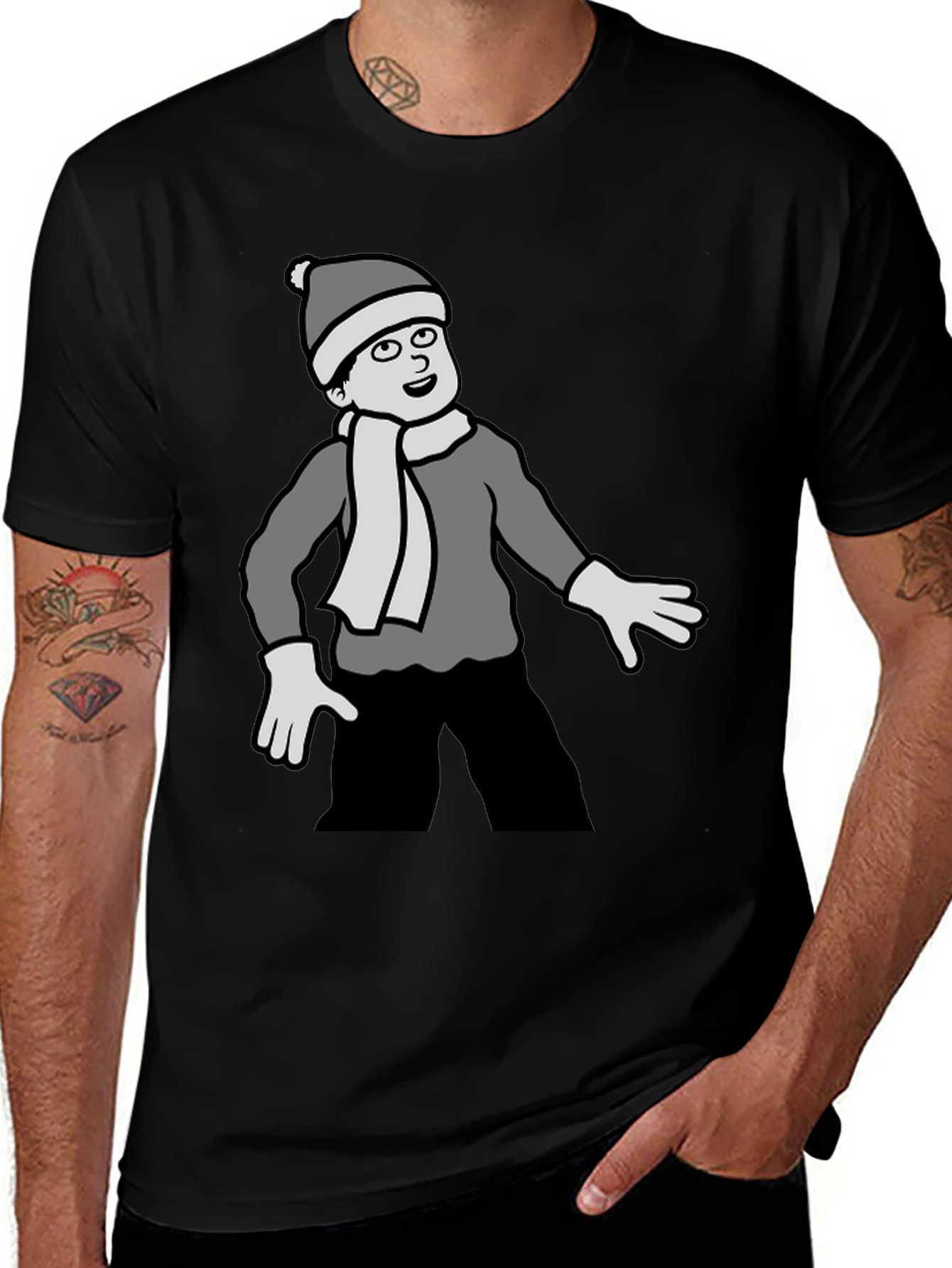 Variant 11 of Winter Cartoon T-Shirt - Unique Graphic Tee