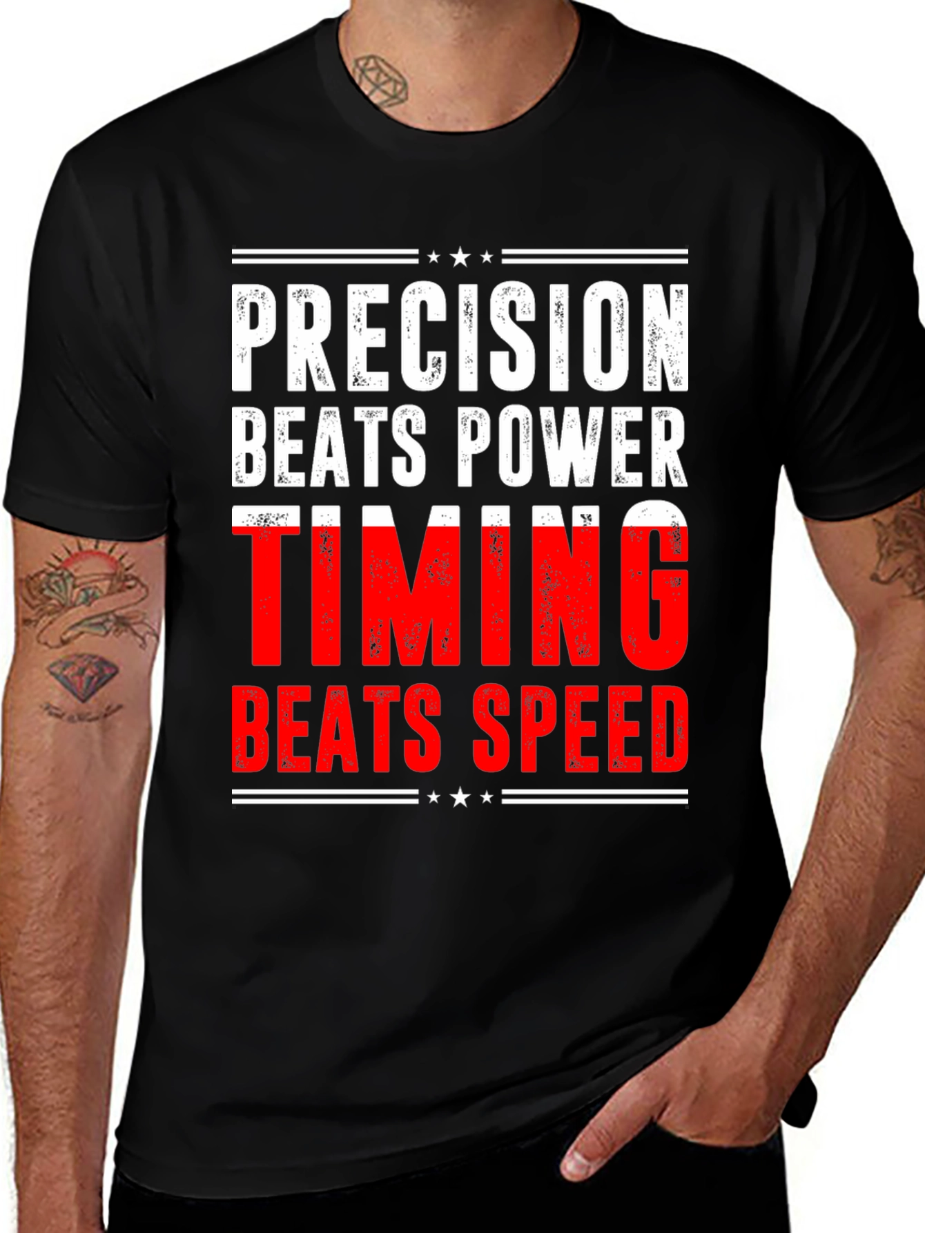 Variant 30 of Precision Beats Power Graphic Tee