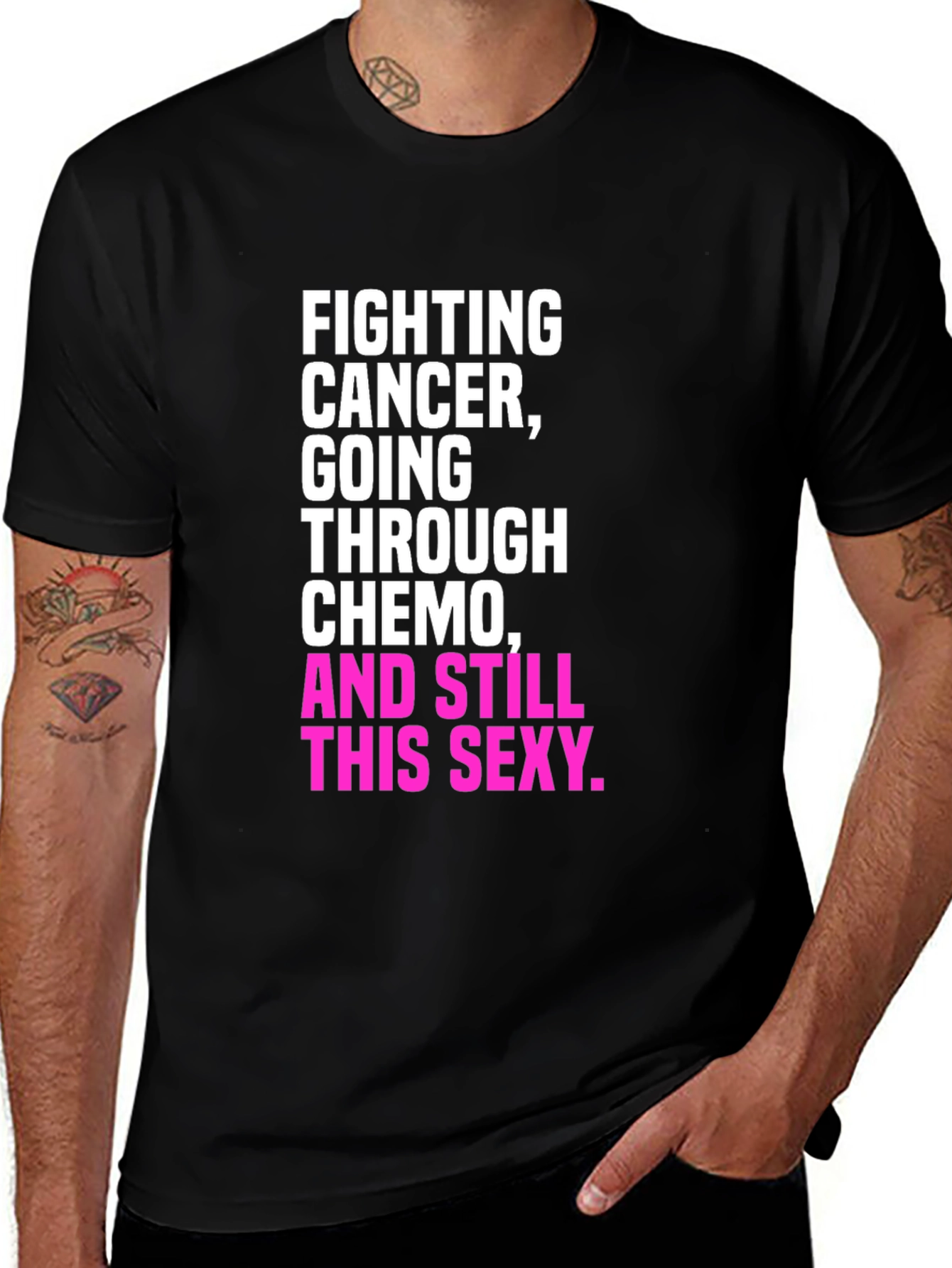 Variant 6 of Fighting Cancer Sexy Chemo T-Shirt