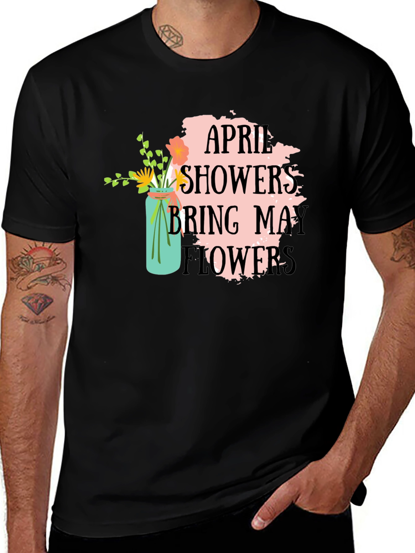 Variant 30 of April Showers Bring May Flowers Graphic Tee
