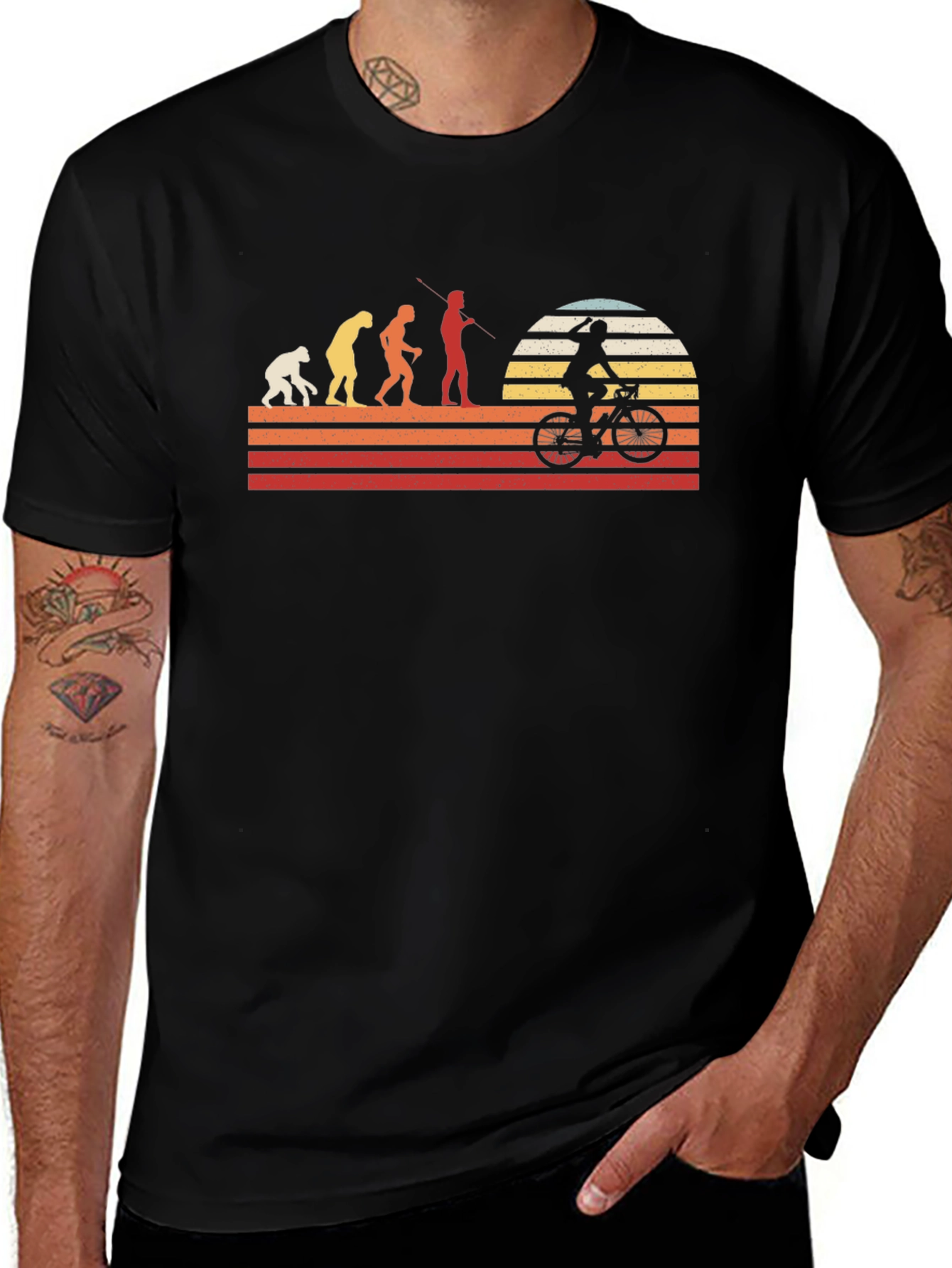 Variant 24 of Evolution Cyclist Graphic Tee