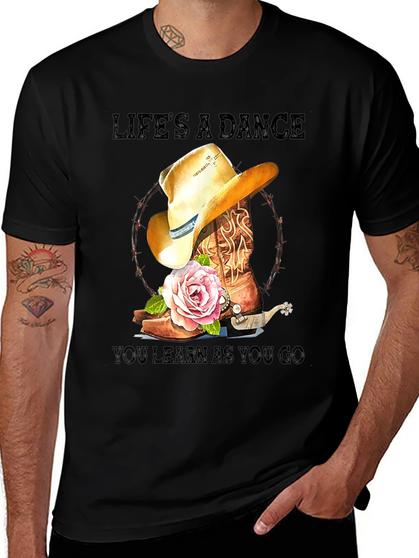 Life's a Dance Cowboy Boot T-Shirt