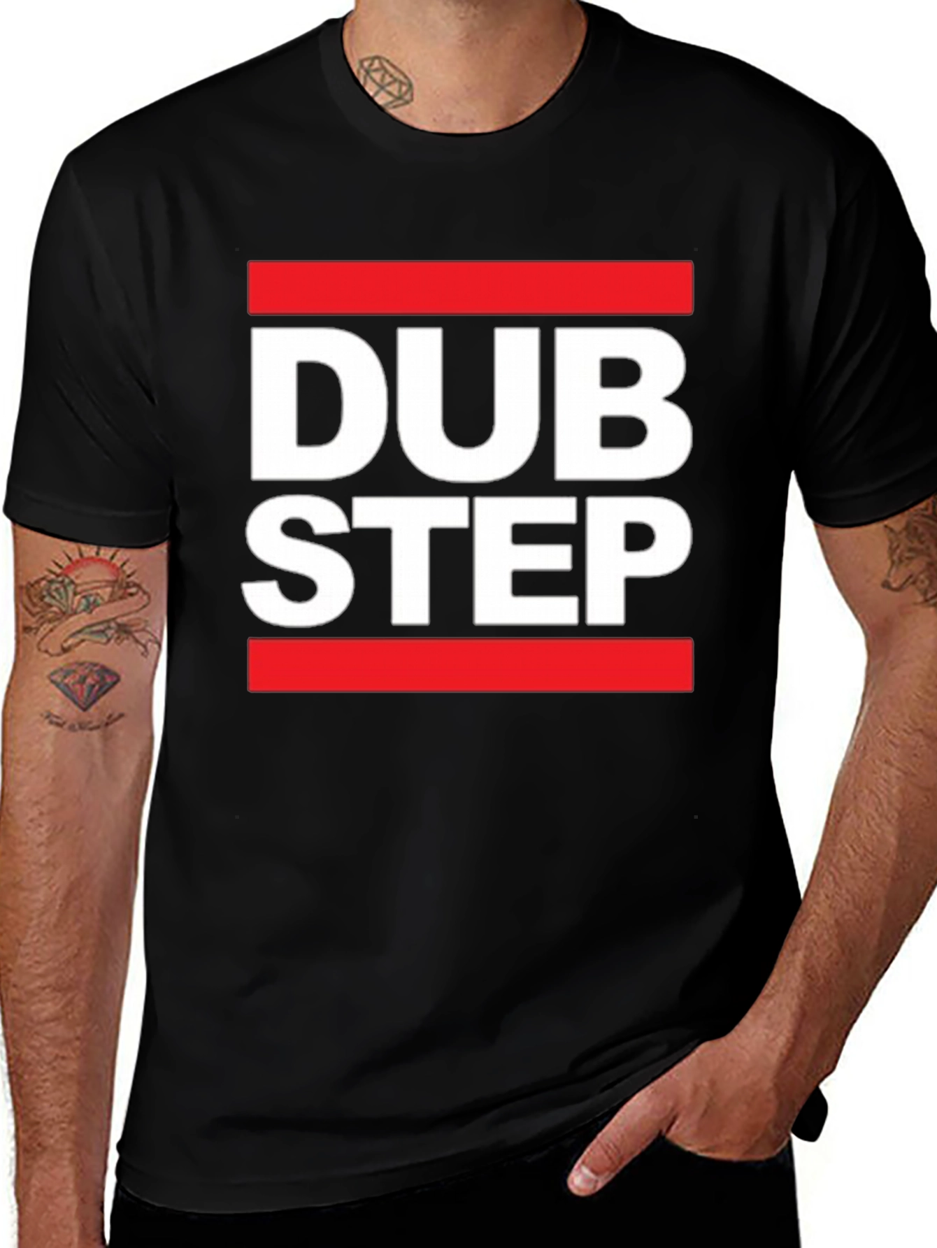 Variant 7 of Dubstep Graphic Tee - Black Cotton T-Shirt