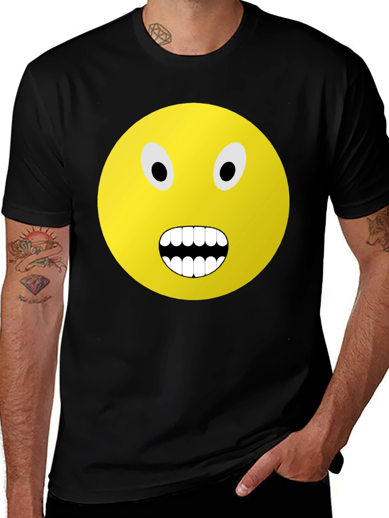 Variant 30 of Screaming Emoji Graphic Tee
