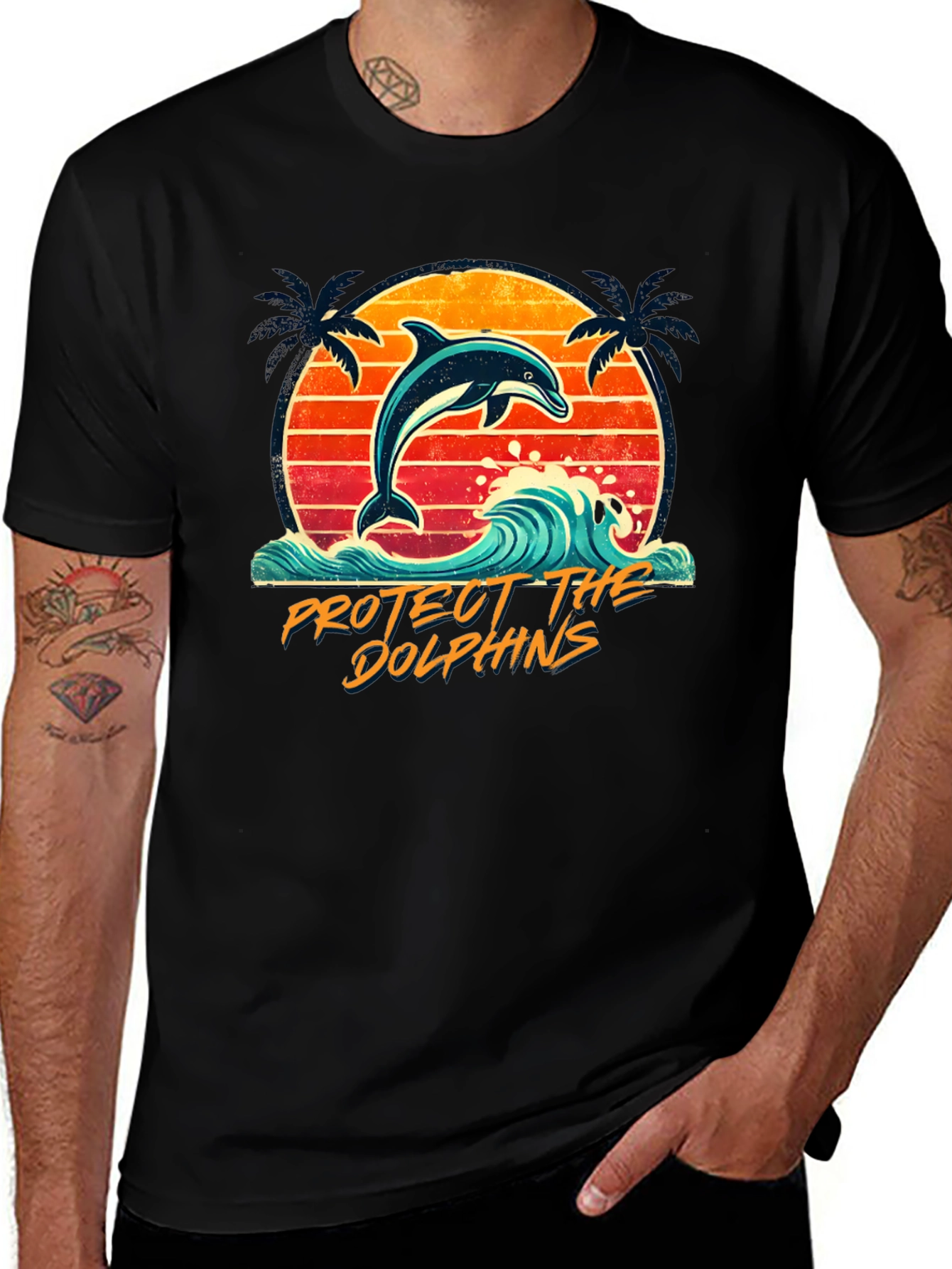 Variant 6 of Protect the Dolphins T-Shirt
