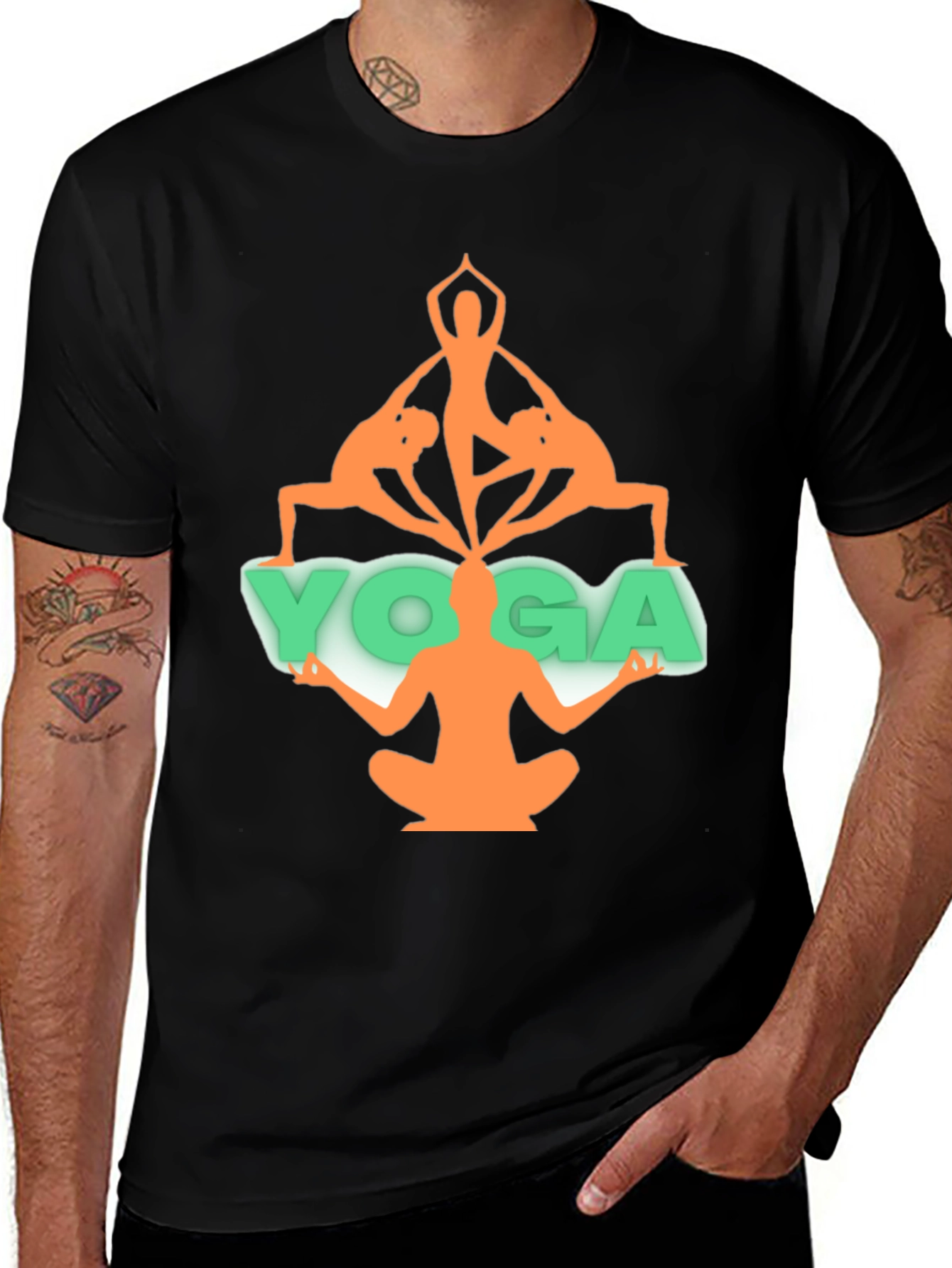 Yoga Pose Graphic Tee - Spiritual Comfort
