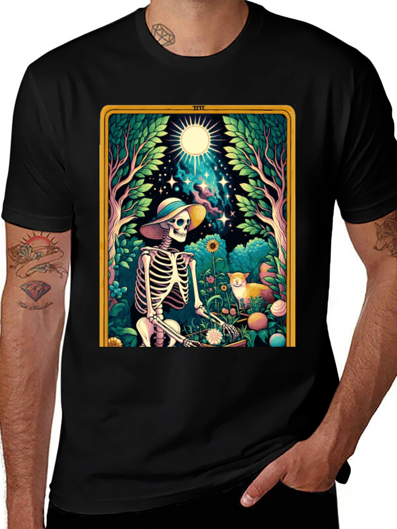 Variant 30 of Skeleton Gardener Graphic Tee