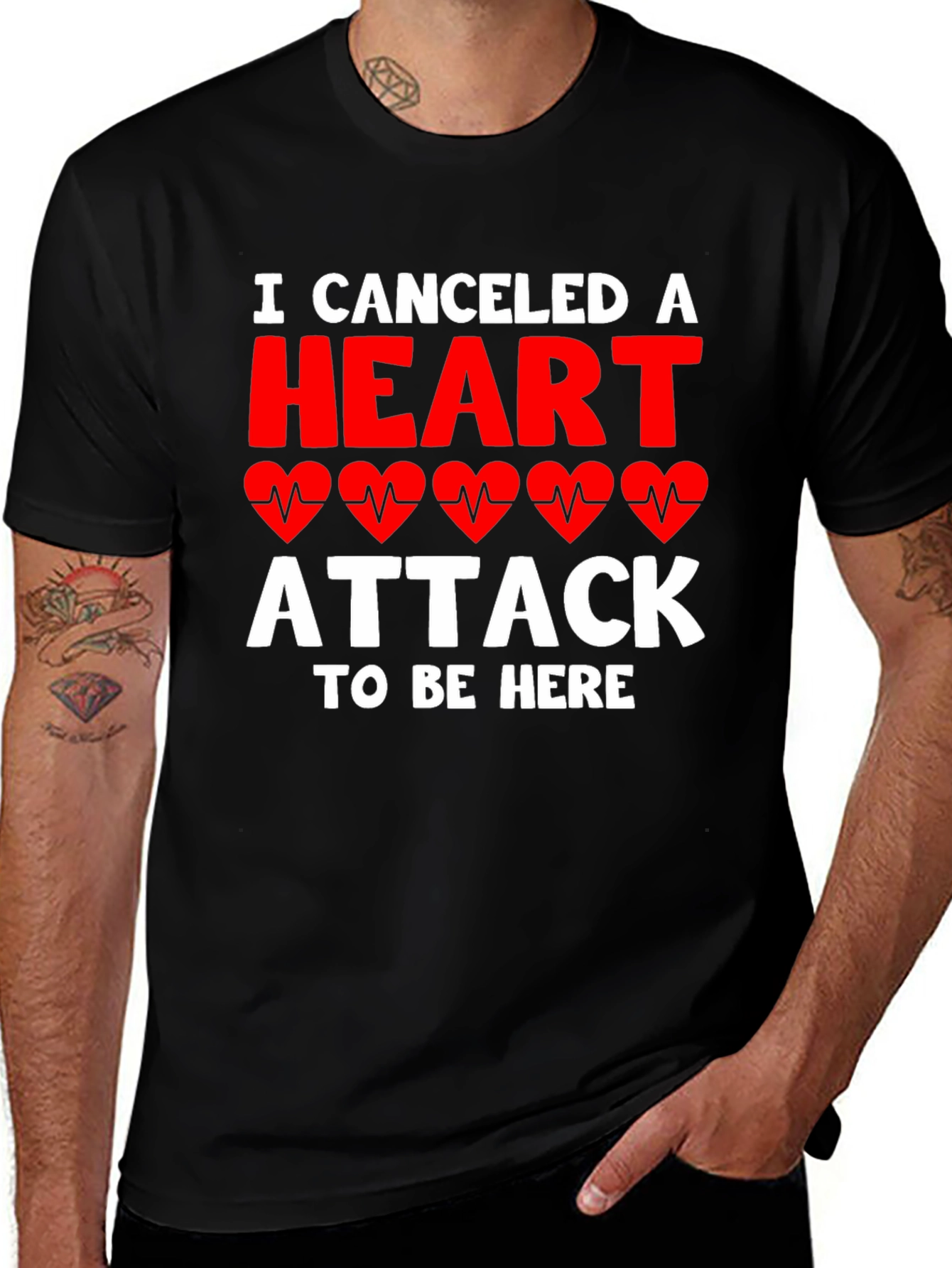 Variant 5 of Funny Heart Attack Canceled T-Shirt