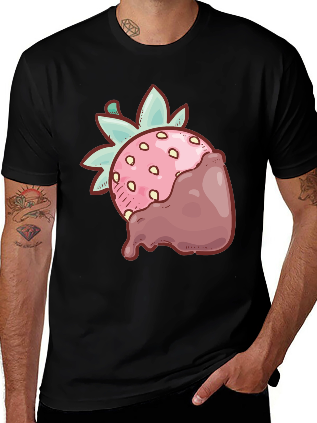 Variant 6 of Strawberry Chocolate Dipped T-Shirt