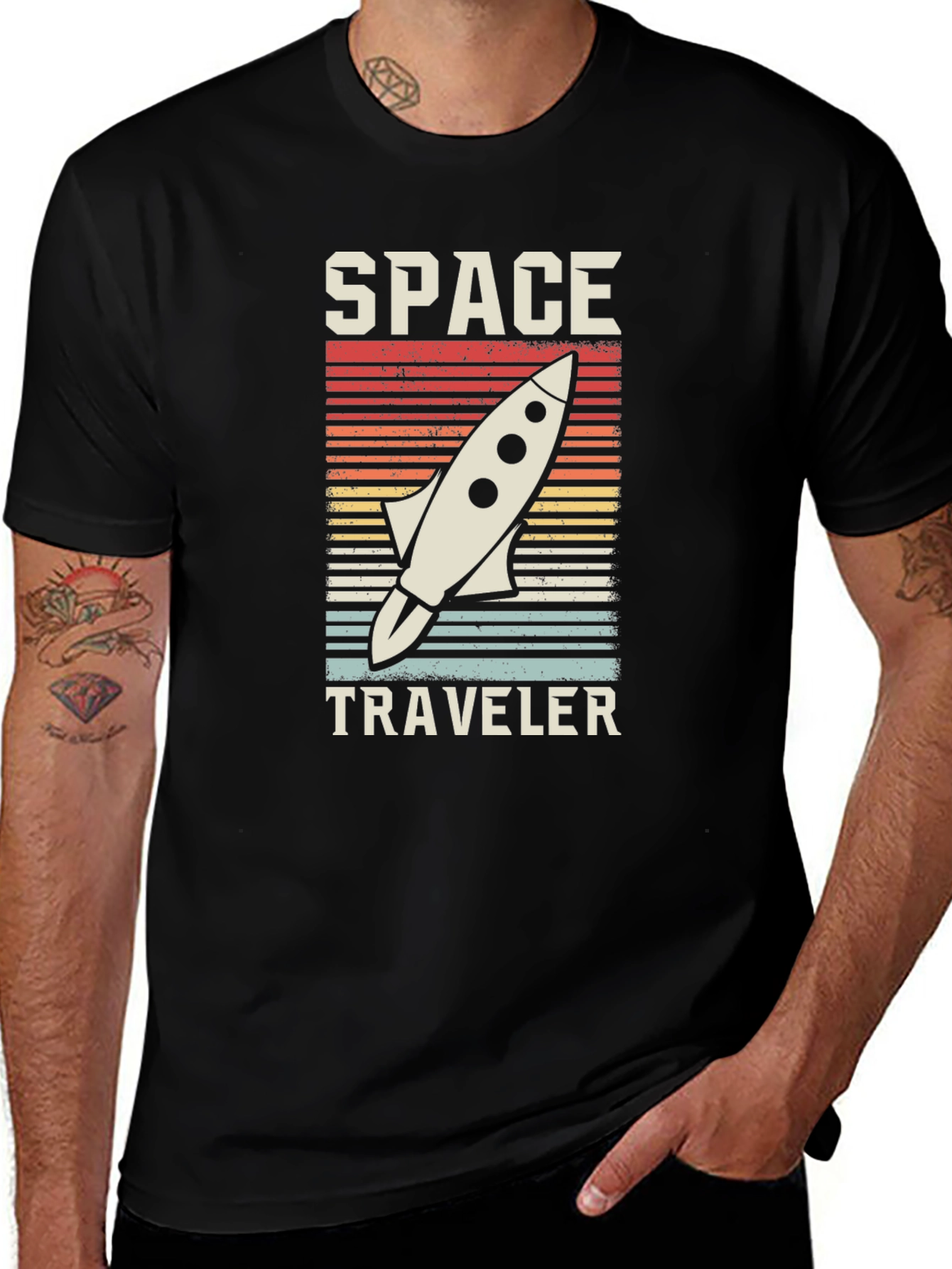 Variant 18 of Space Traveler Retro T-Shirt