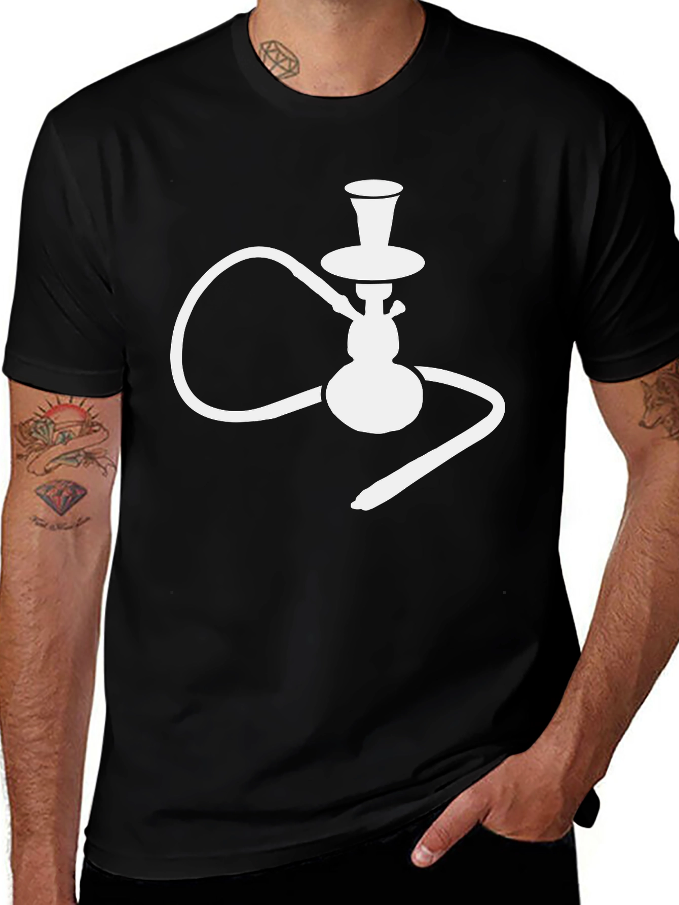 Variant 7 of Hookah Graphic Tee - Casual Comfort