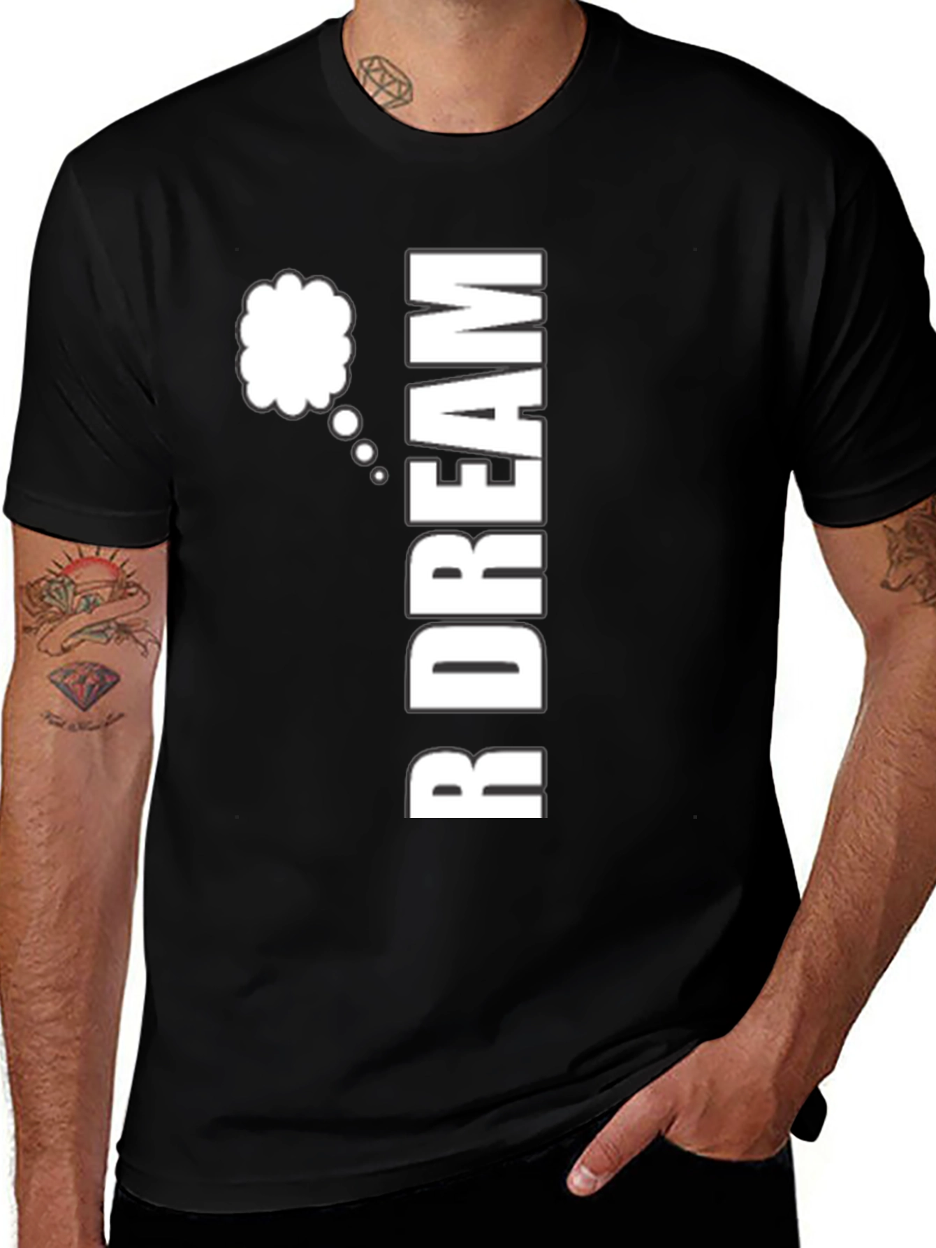 Variant 13 of Dream T-Shirt - Black, Creative Design
