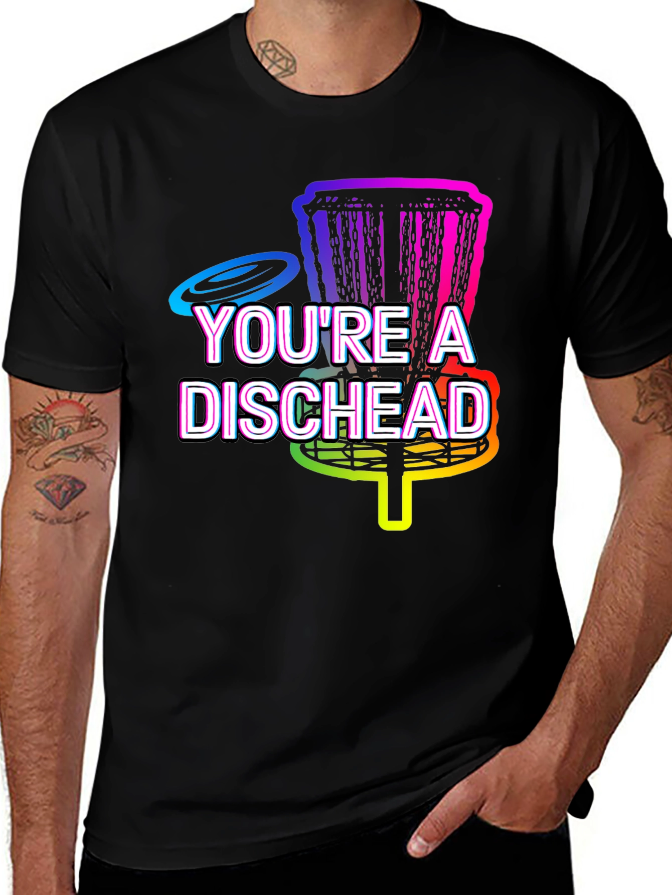 Variant 2 of You're A Dischead Disc Golf T-Shirt