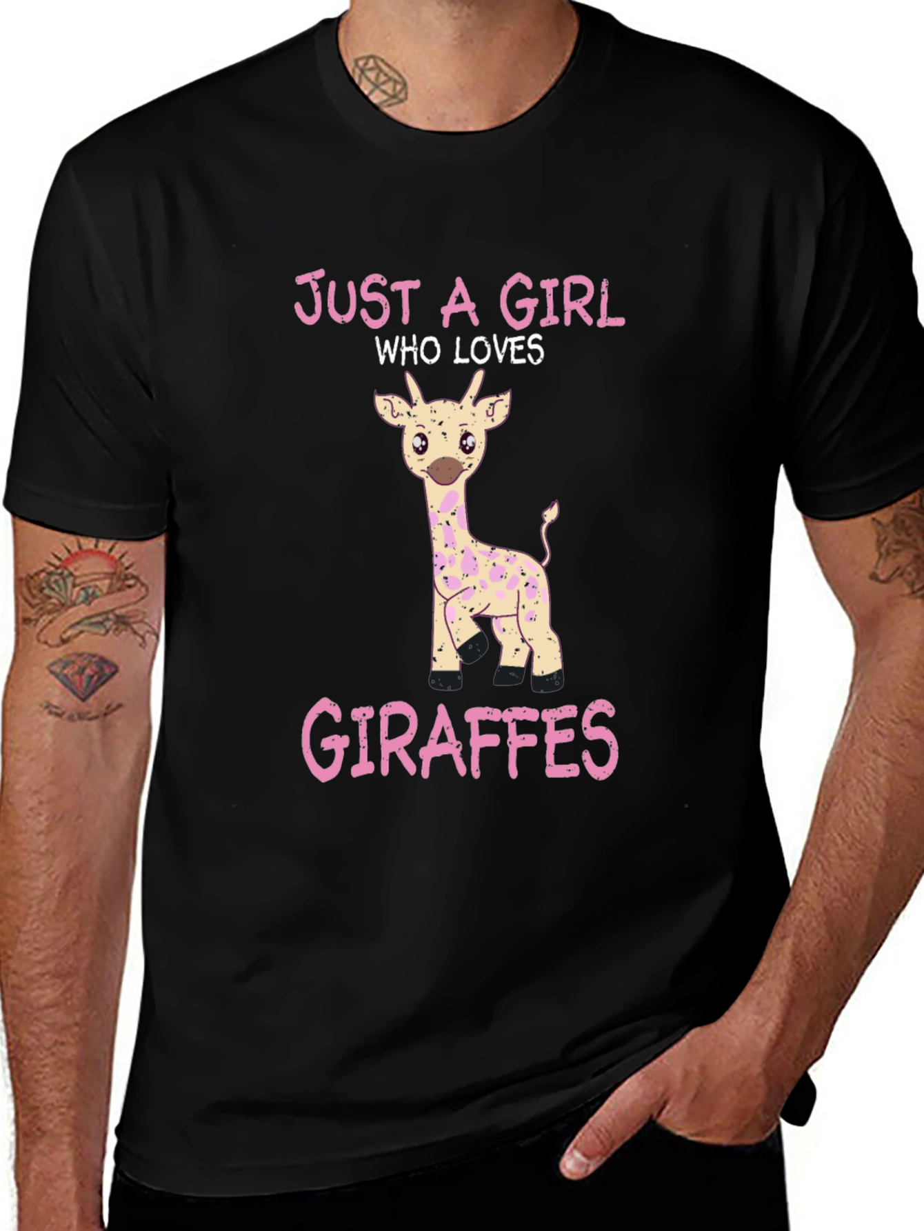 Variant 13 of Just a Girl Who Loves Giraffes T-Shirt