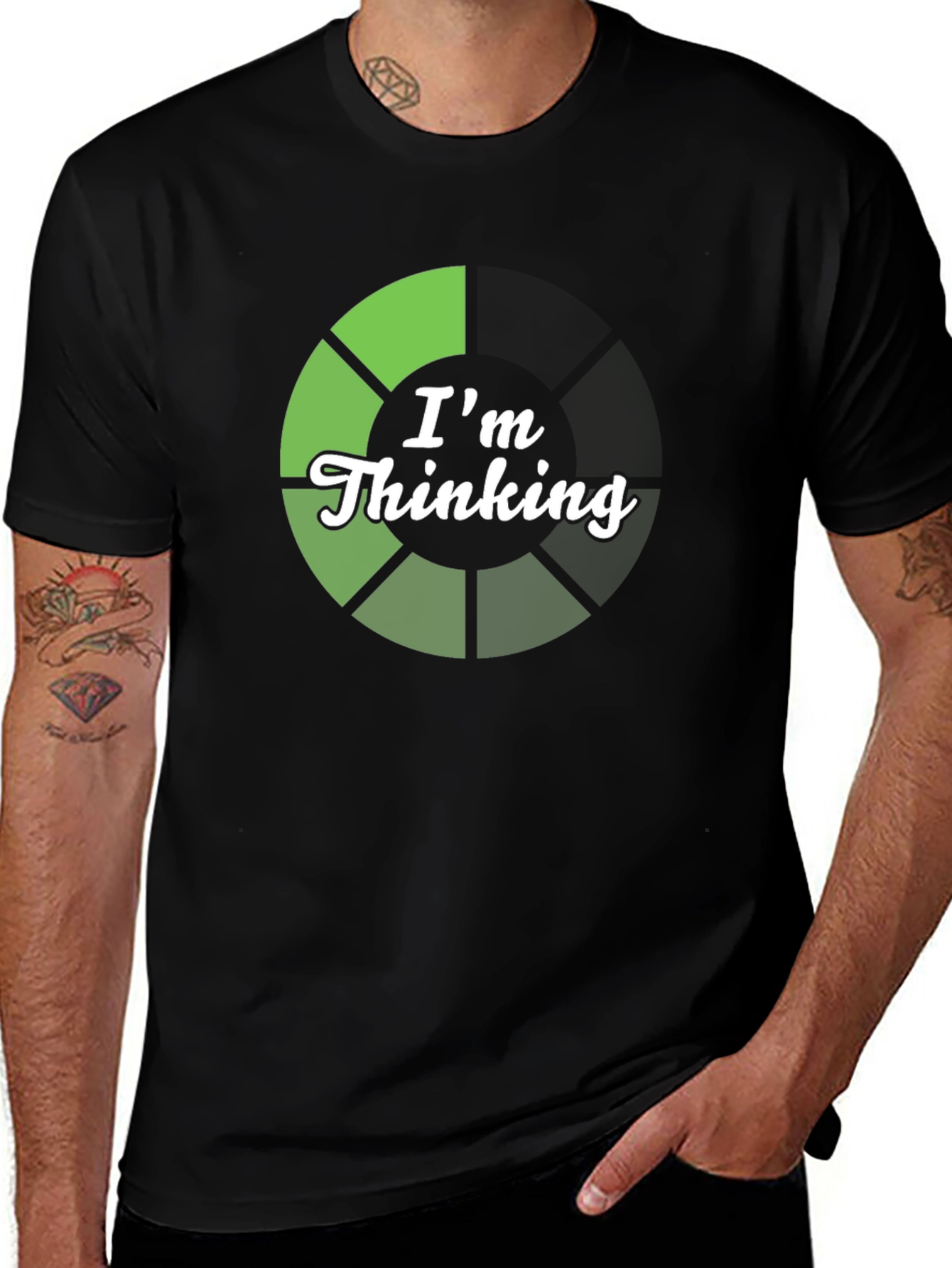 Variant 24 of I'm Thinking T-Shirt - Funny Geek Tee