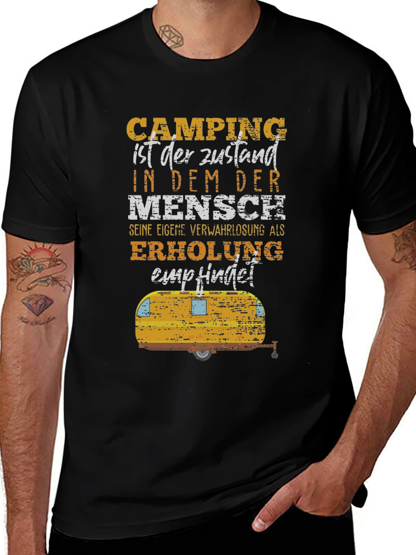 Variant 30 of Camping Humor T-Shirt - German Vacation Caravan Tee