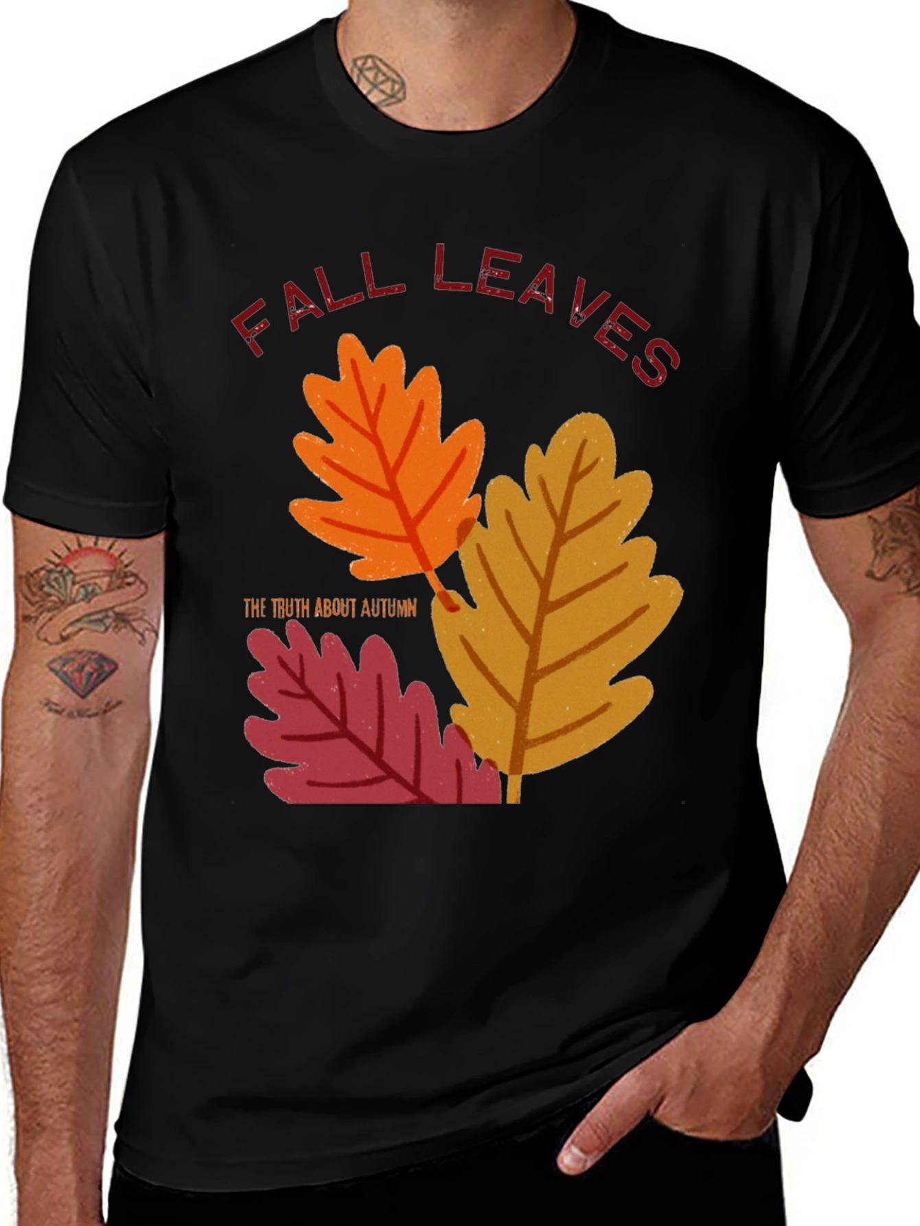 Variant 27 of Fall Leaves Graphic T-Shirt - Autumn Vibes
