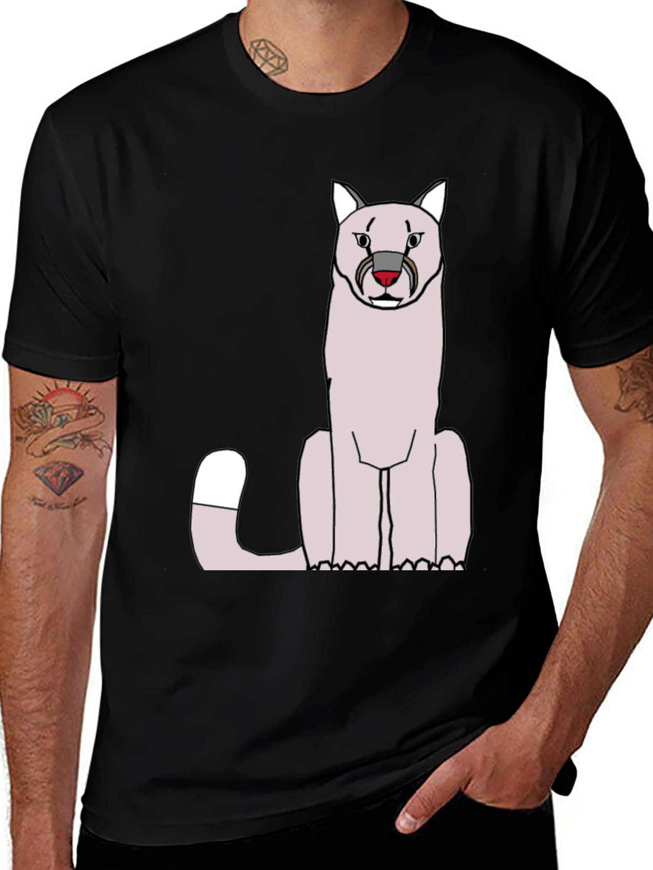Variant 25 of Cool Cat Graphic T-Shirt