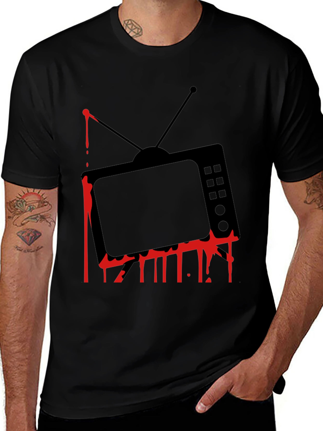 Variant 7 of Retro Horror TV Graphic Tee