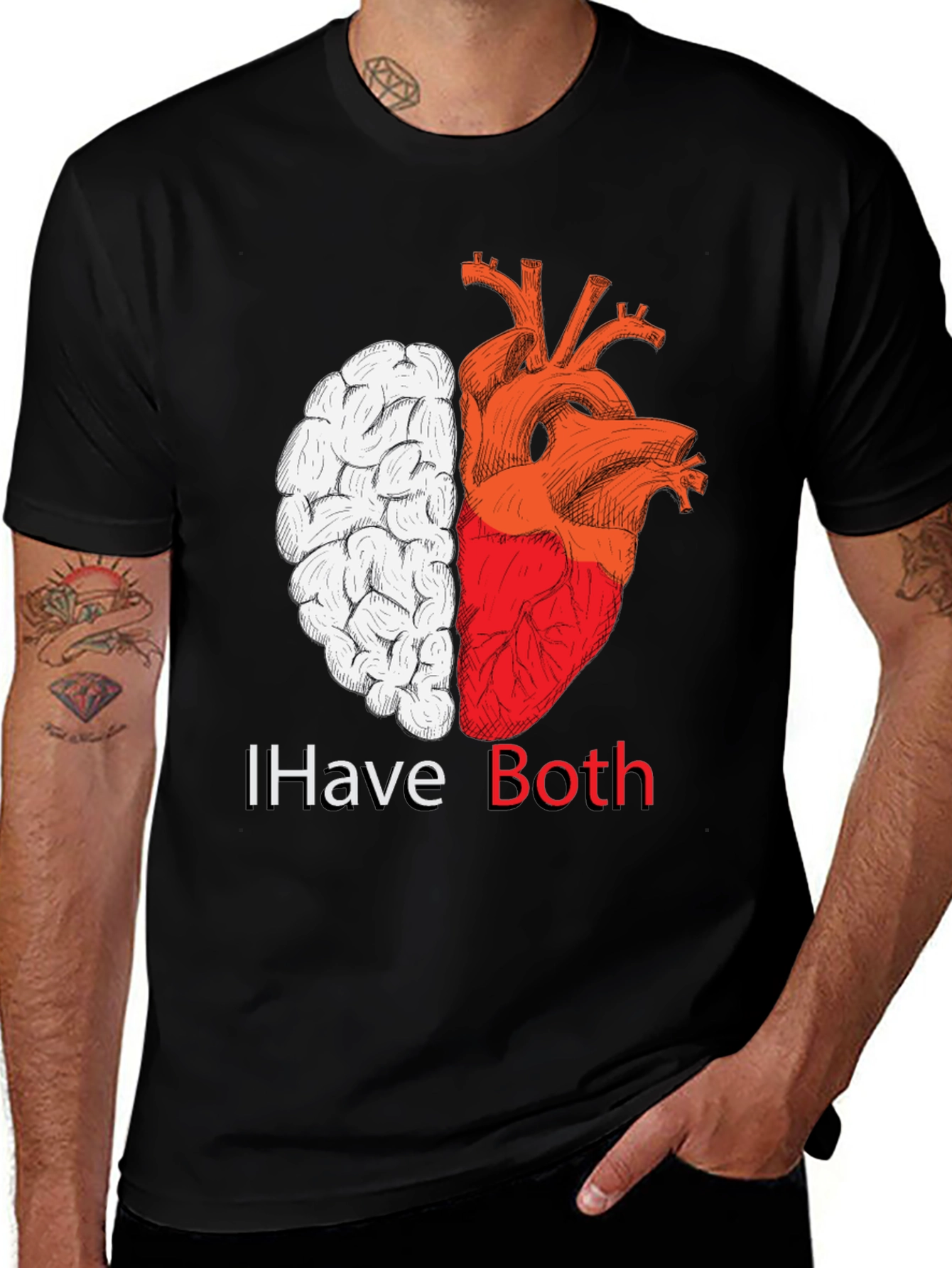 Brain and Heart T-Shirt - I Have Both