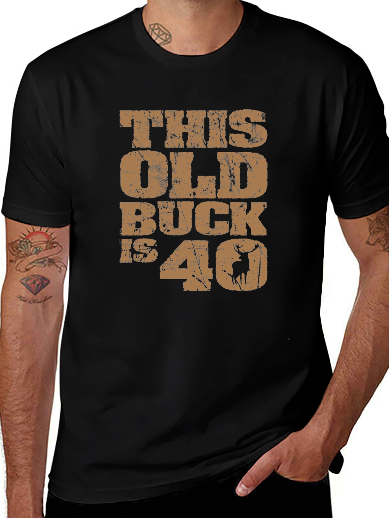 This Old Buck is 40 T-Shirt, Funny Birthday Gift