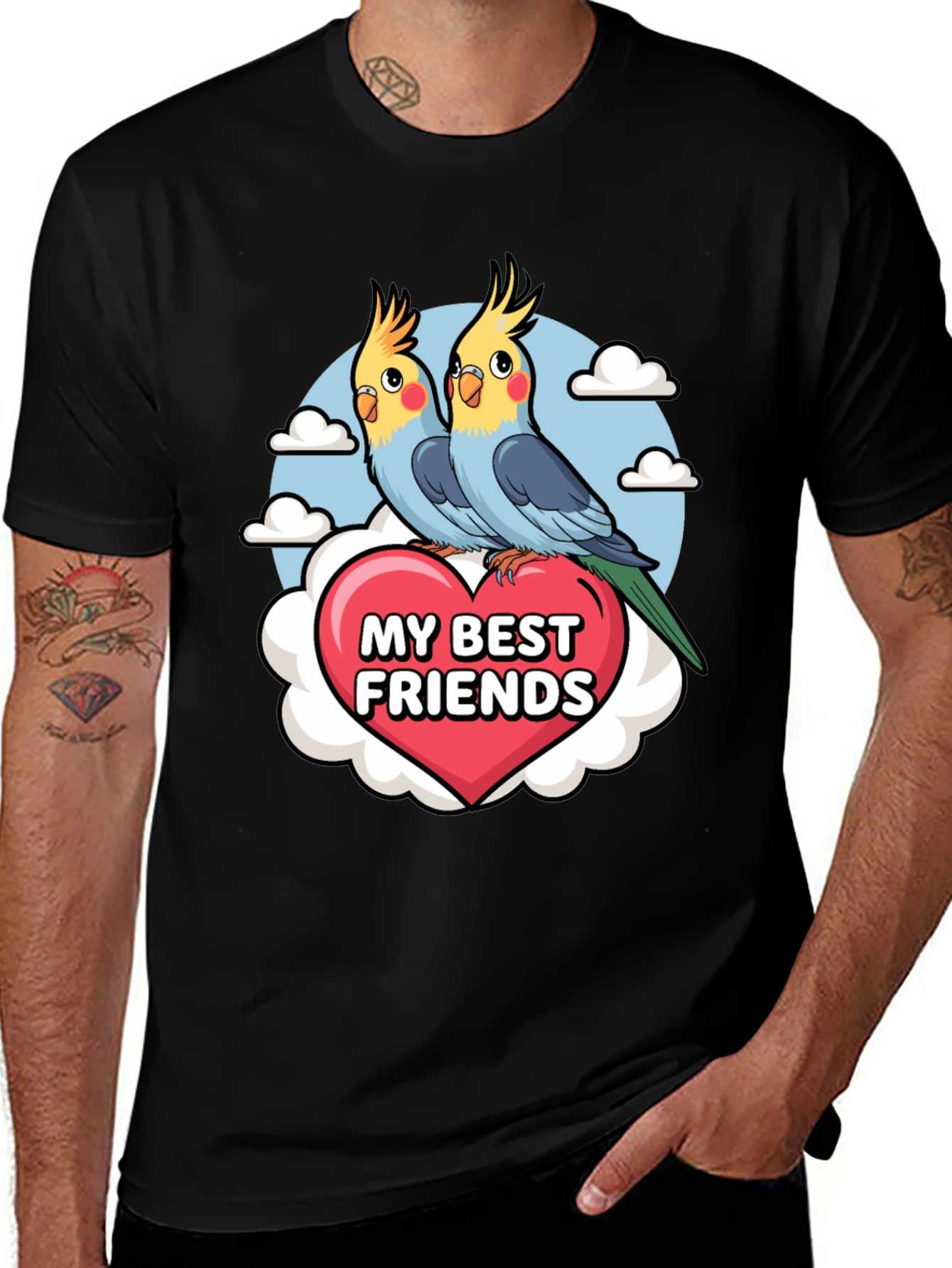 Variant 4 of My Best Friends Cockatiel T-Shirt