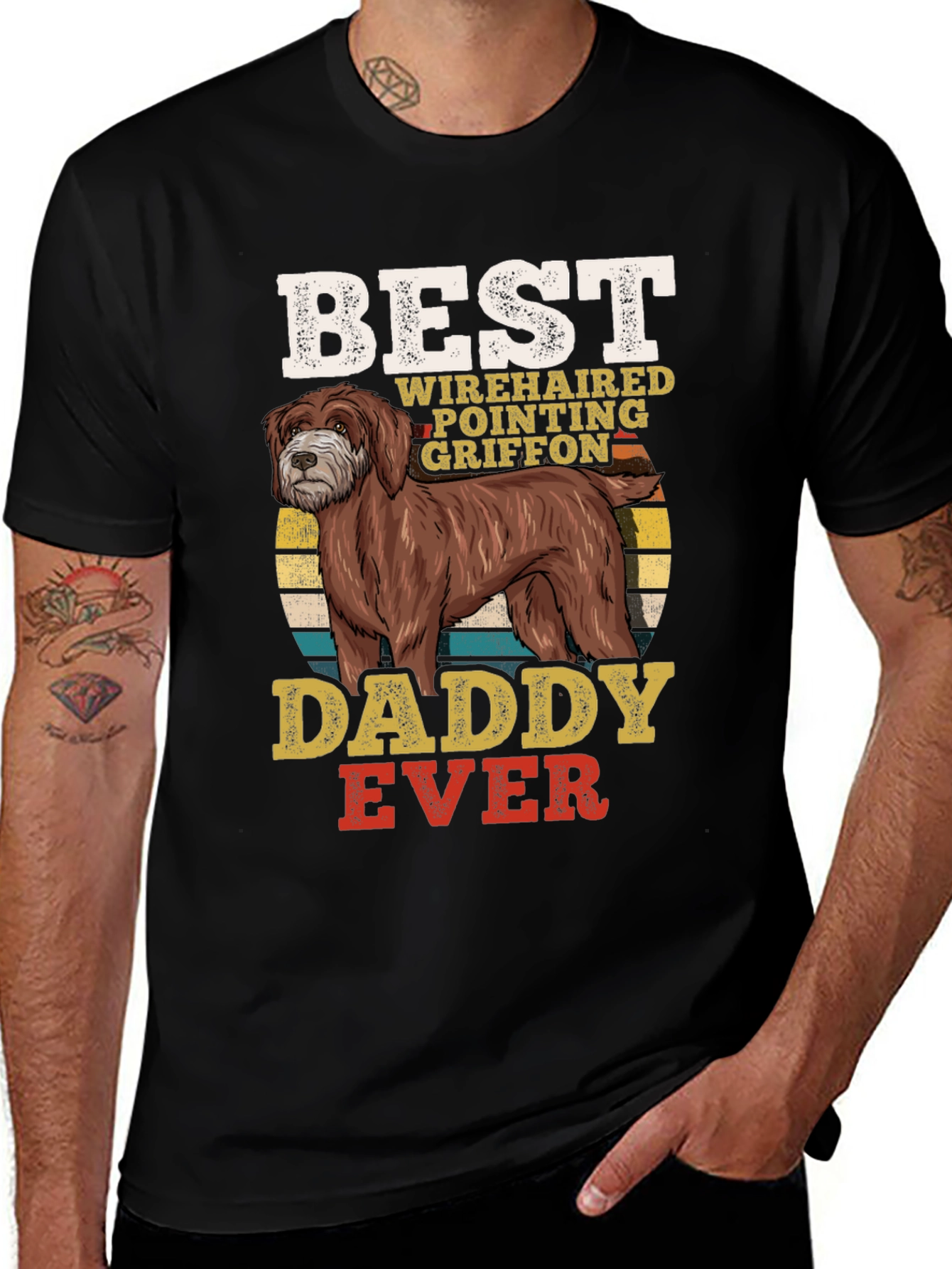 Best Wirehaired Pointing Griffon Daddy Ever T-Shirt