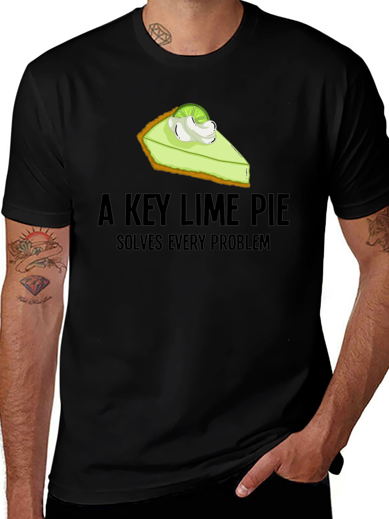 Variant 11 of Key Lime Pie T-Shirt - Solves Every Problem Graphic Tee