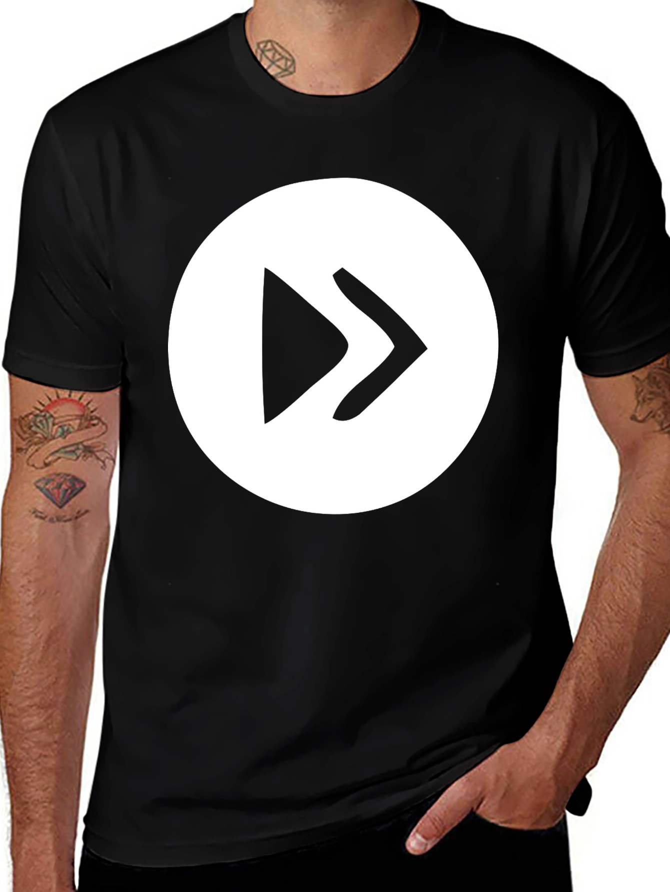 Variant 8 of Forward Play T-Shirt - Stylish, Comfortable, Black Tee