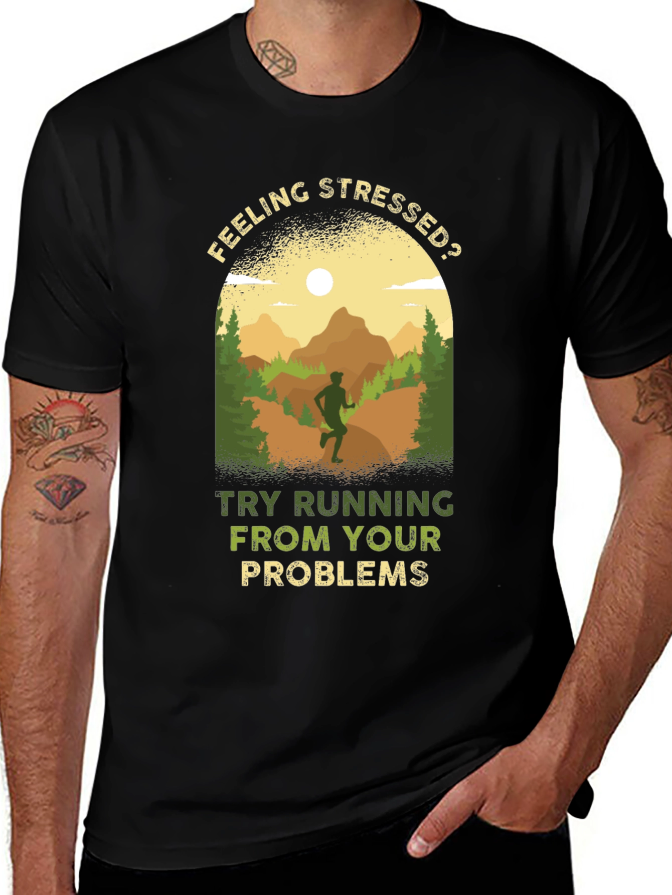 Variant 8 of Feeling Stressed? Running T-Shirt
