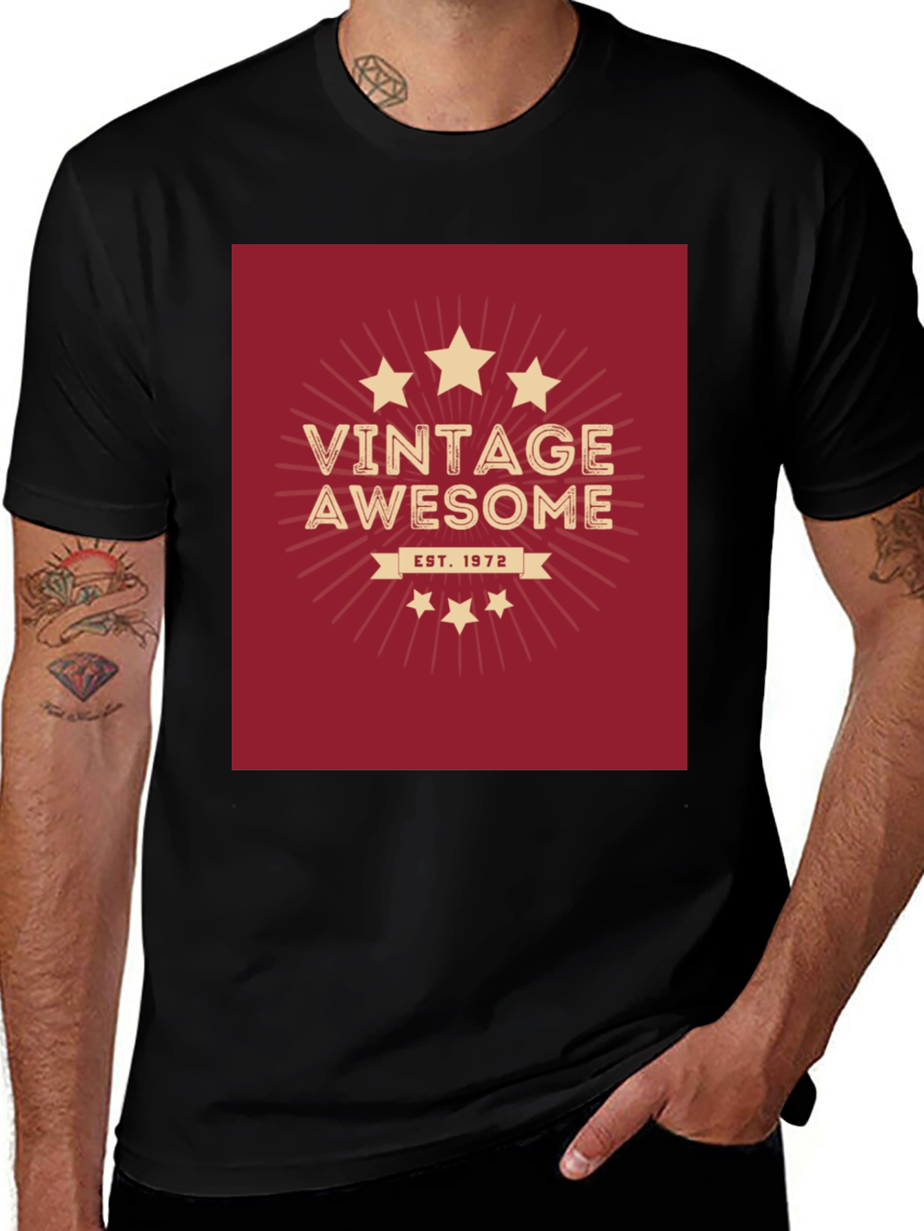 Variant 21 of Vintage Awesome Est. 1972 T-Shirt
